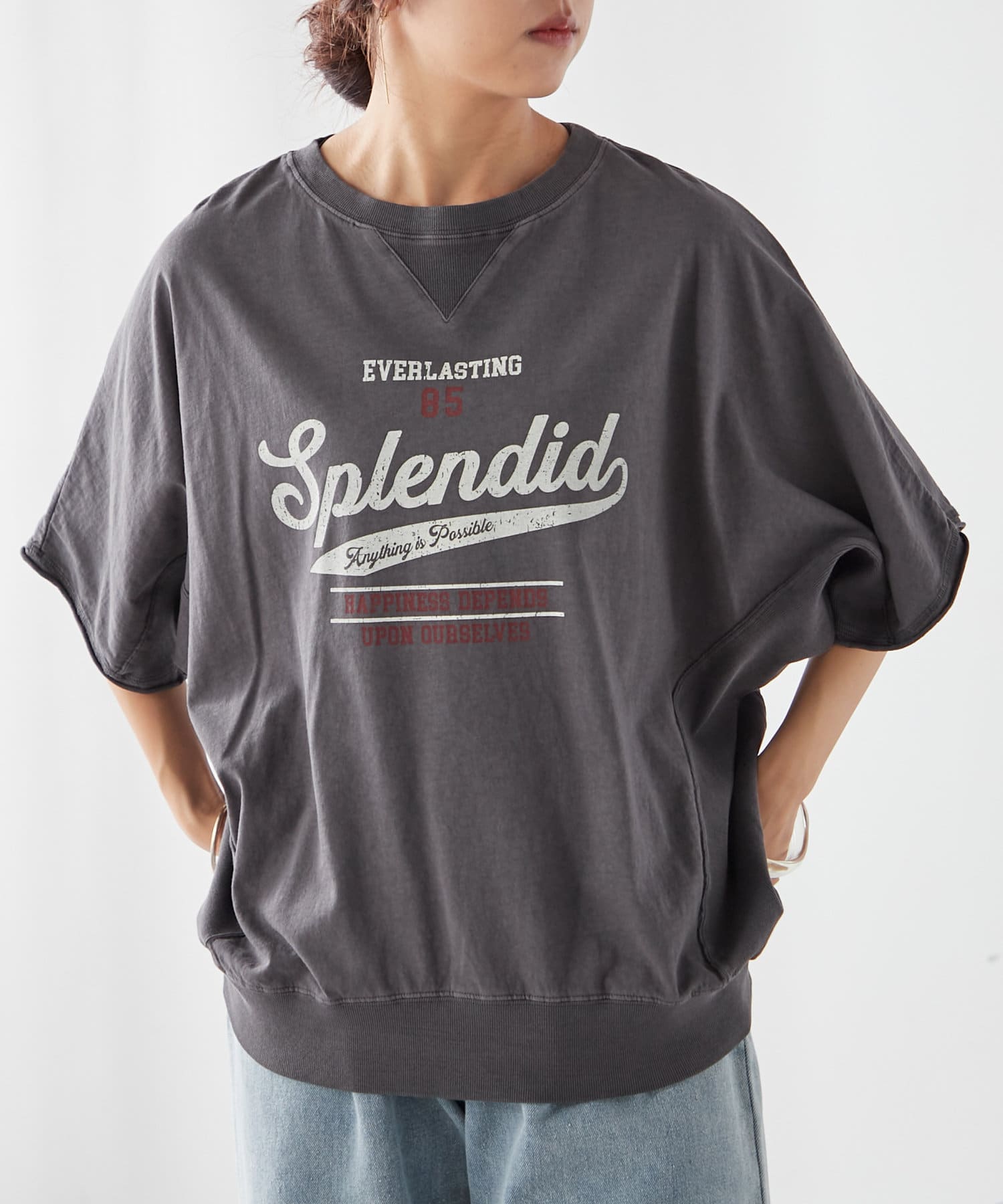 Remind me and forever(リマインドミーアンドフォーエバー) ピグメント加工Tシャツ