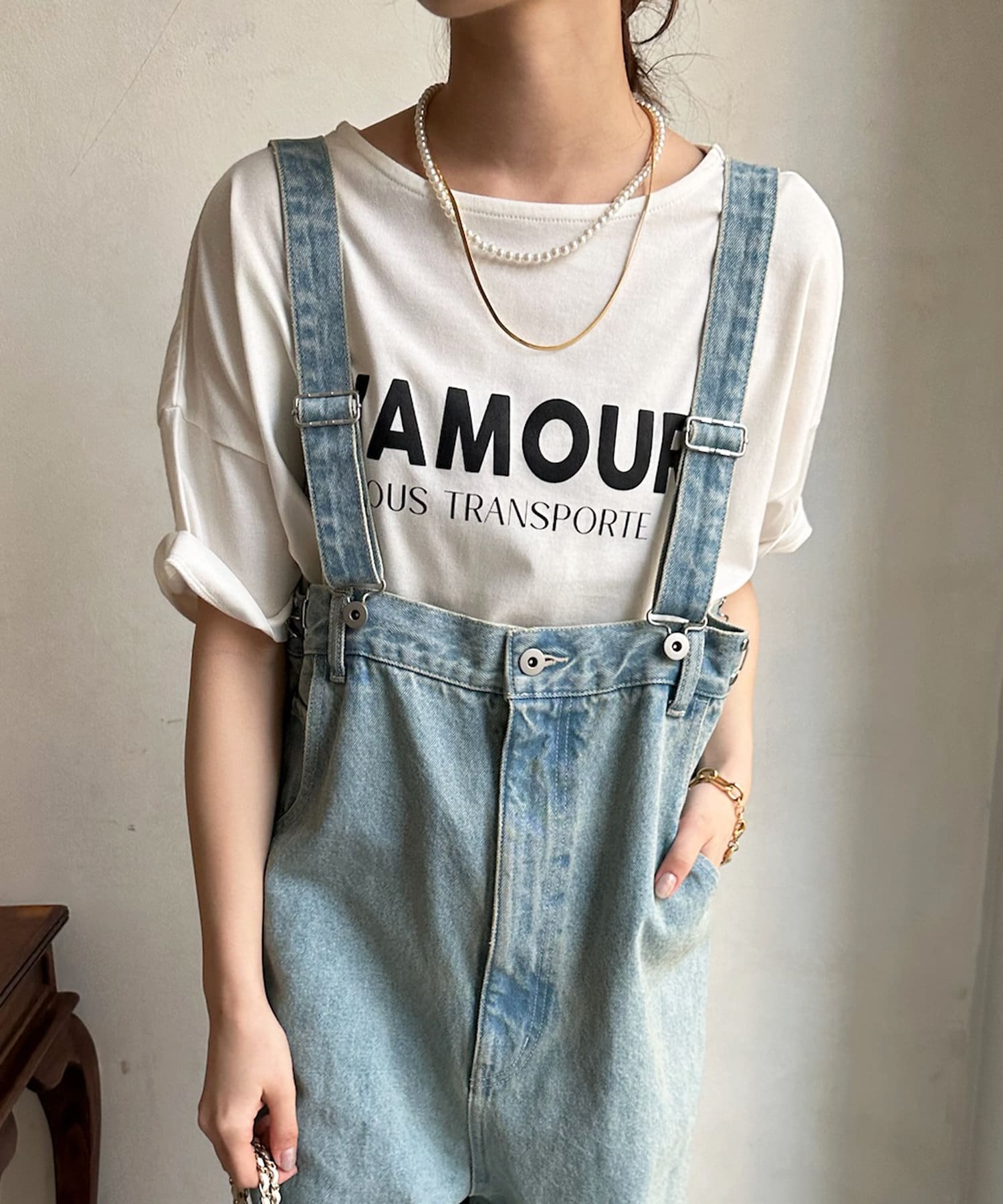 DOUDOU(ドゥドゥ) LAMOUR 2WAY TEE