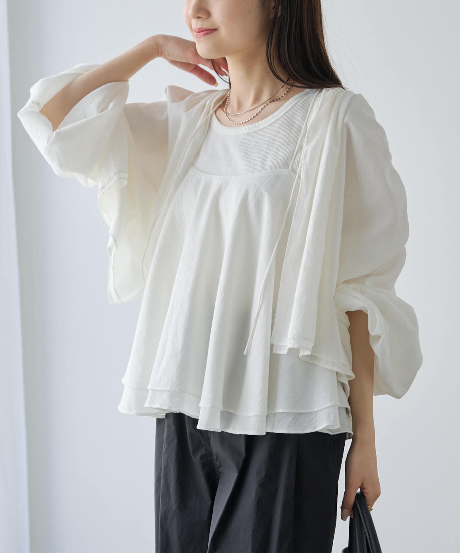 PUAL CE CIN
ヴィンテージライクデニムバンドカラーシャツ PUAL CE CIN（ピュアルセシン）の「【S/M/Lサイズ展開】デニム