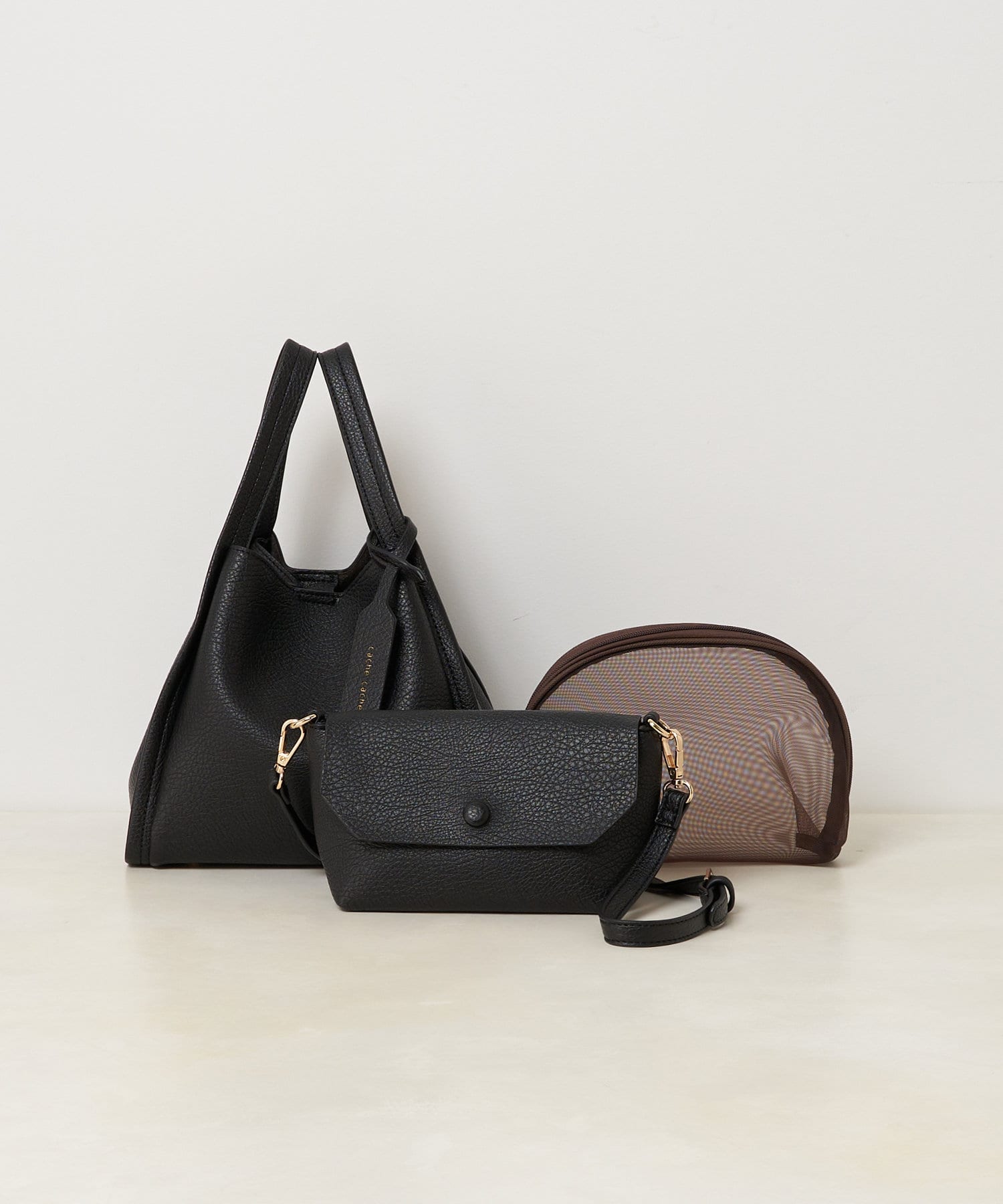 Jena　espace merveilleux(ジェナ　エスパスメルヴェイユ) 3セットエコレザーバッグ