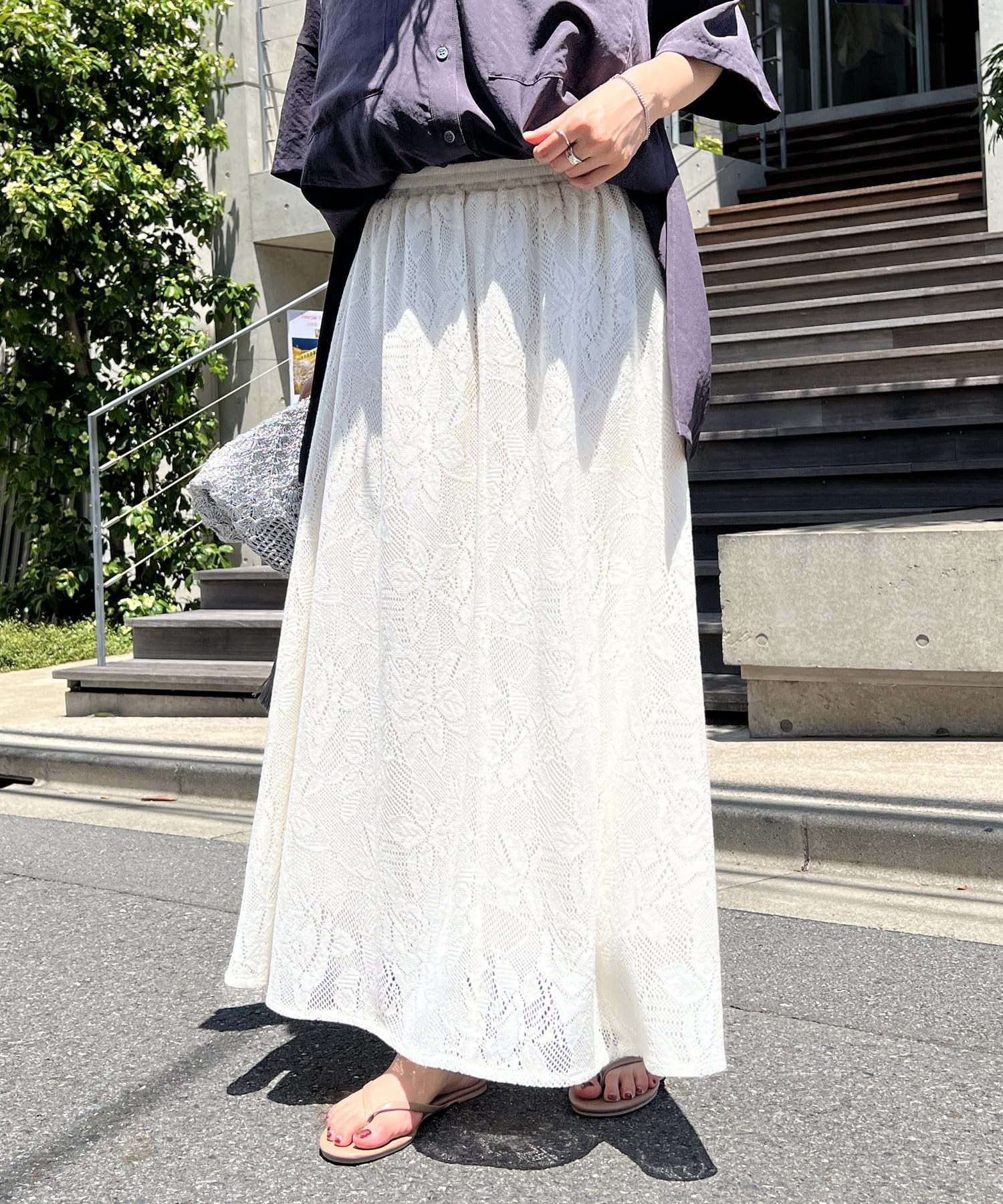 インしないでカワイイ・程よい甘さ》レースギャザースカート | un dix  