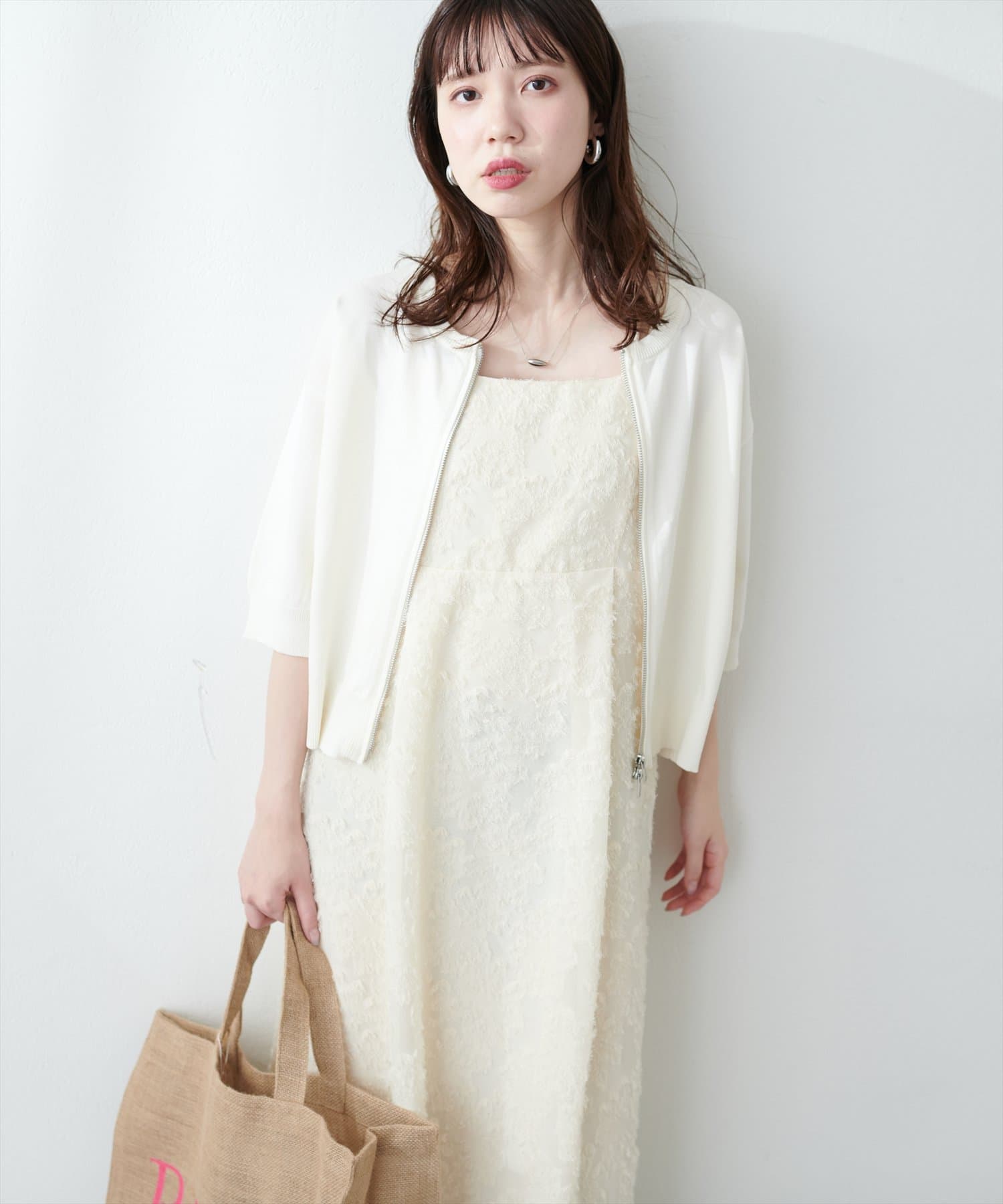 WEB限定】WZIPショートカーディガン | natural couture