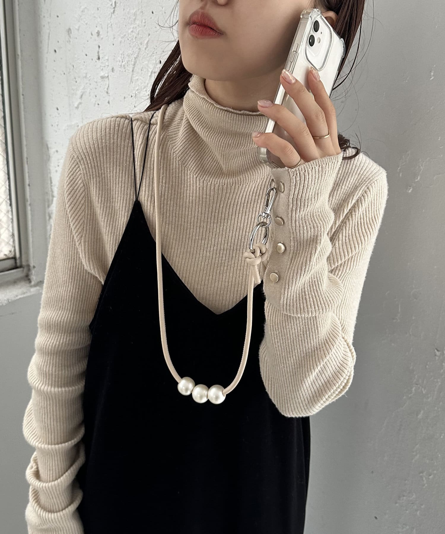 国内発関税込 string ting ストリングティング パールストラップ