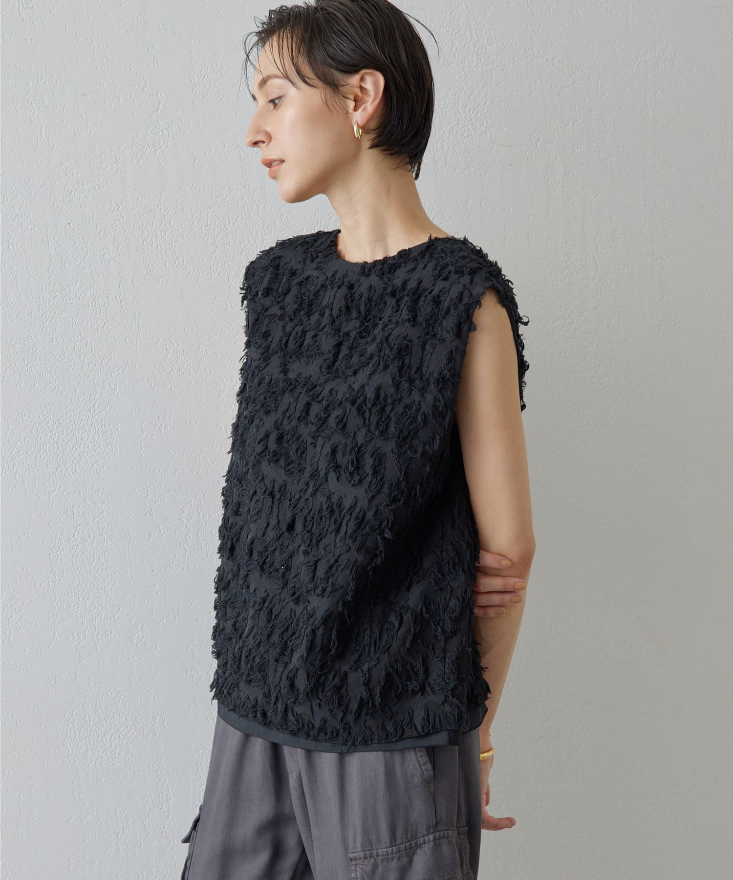 2wayシャギーブラウス | Whim Gazette(ウィム ガゼット