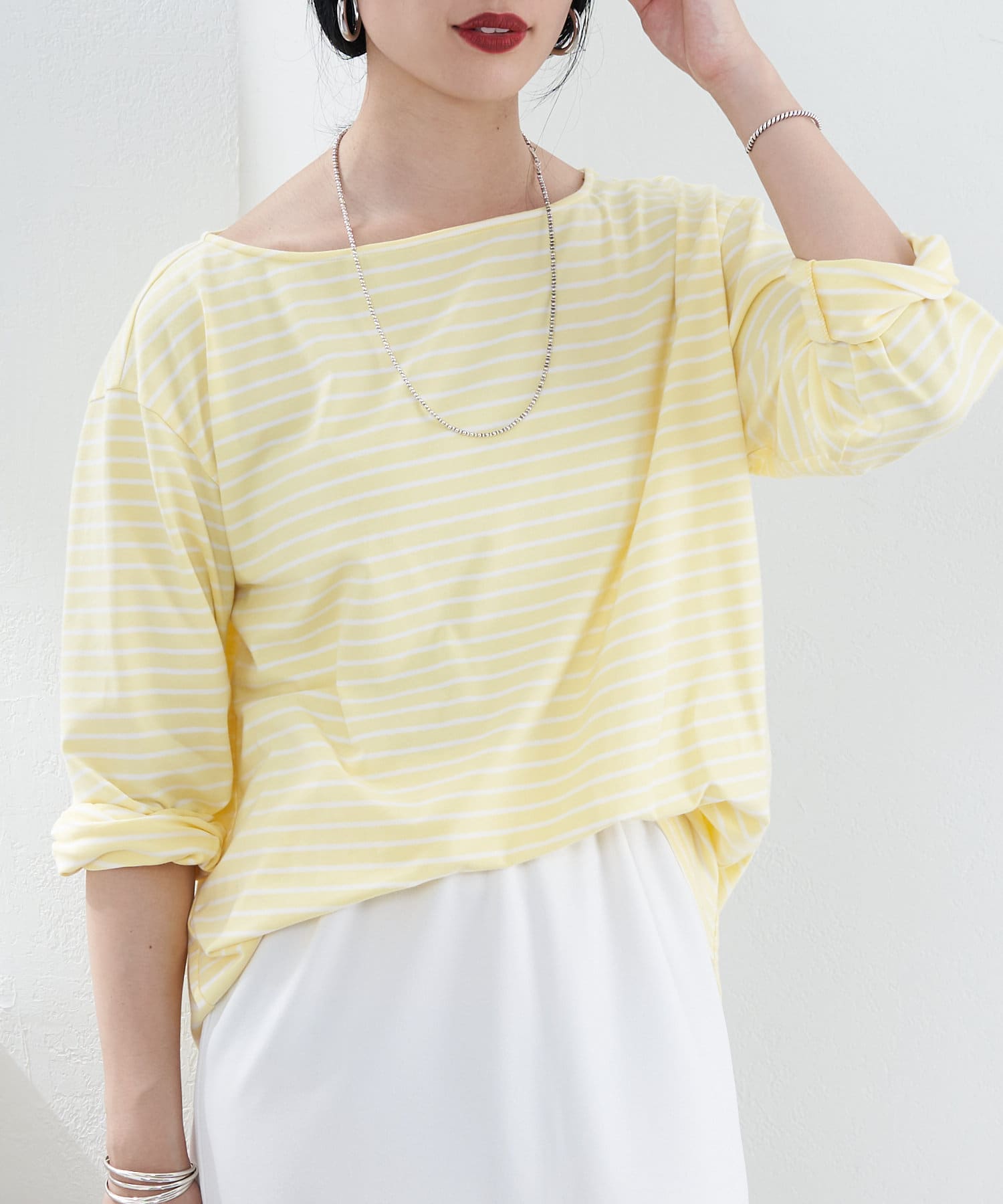 SHENERY】ボーダーロングスリーブカットソー | OUTLET(アウトレット