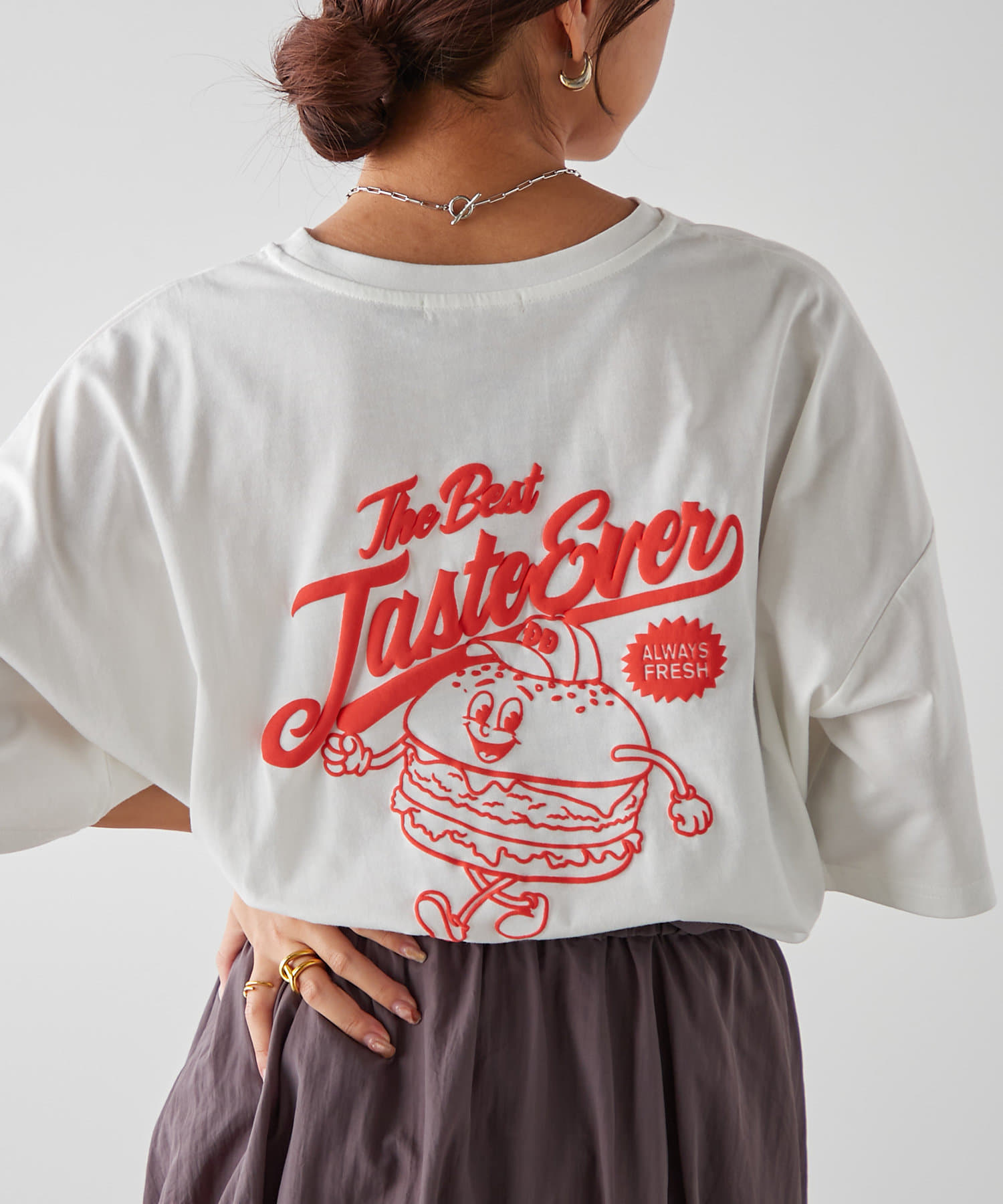 ハンバーガーBOY発泡プリントBIGT | Remind me and forever(リマインド