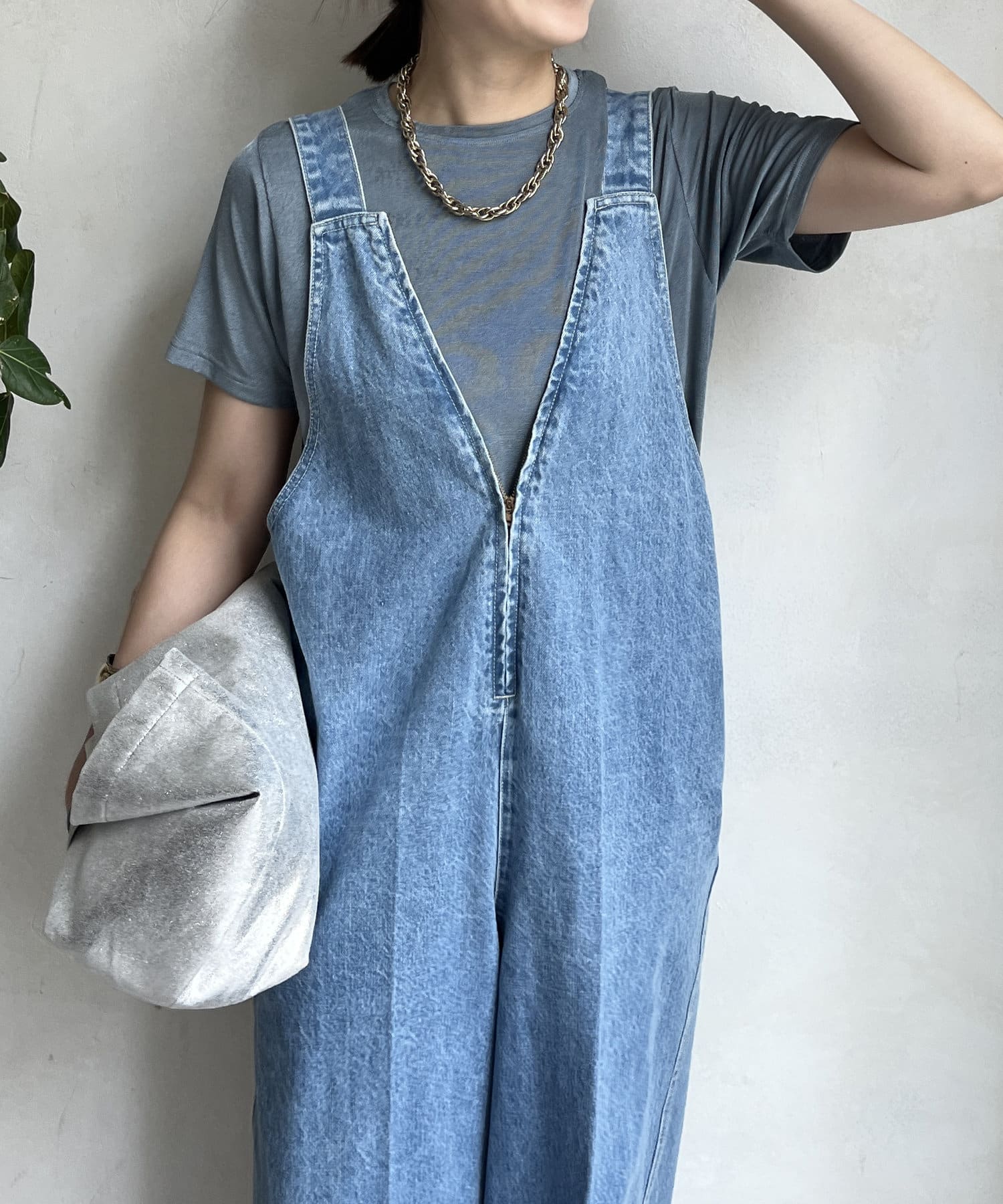 DOUDOU(ドゥドゥ) 【WEB限定】シャイニージャージー半袖TEE