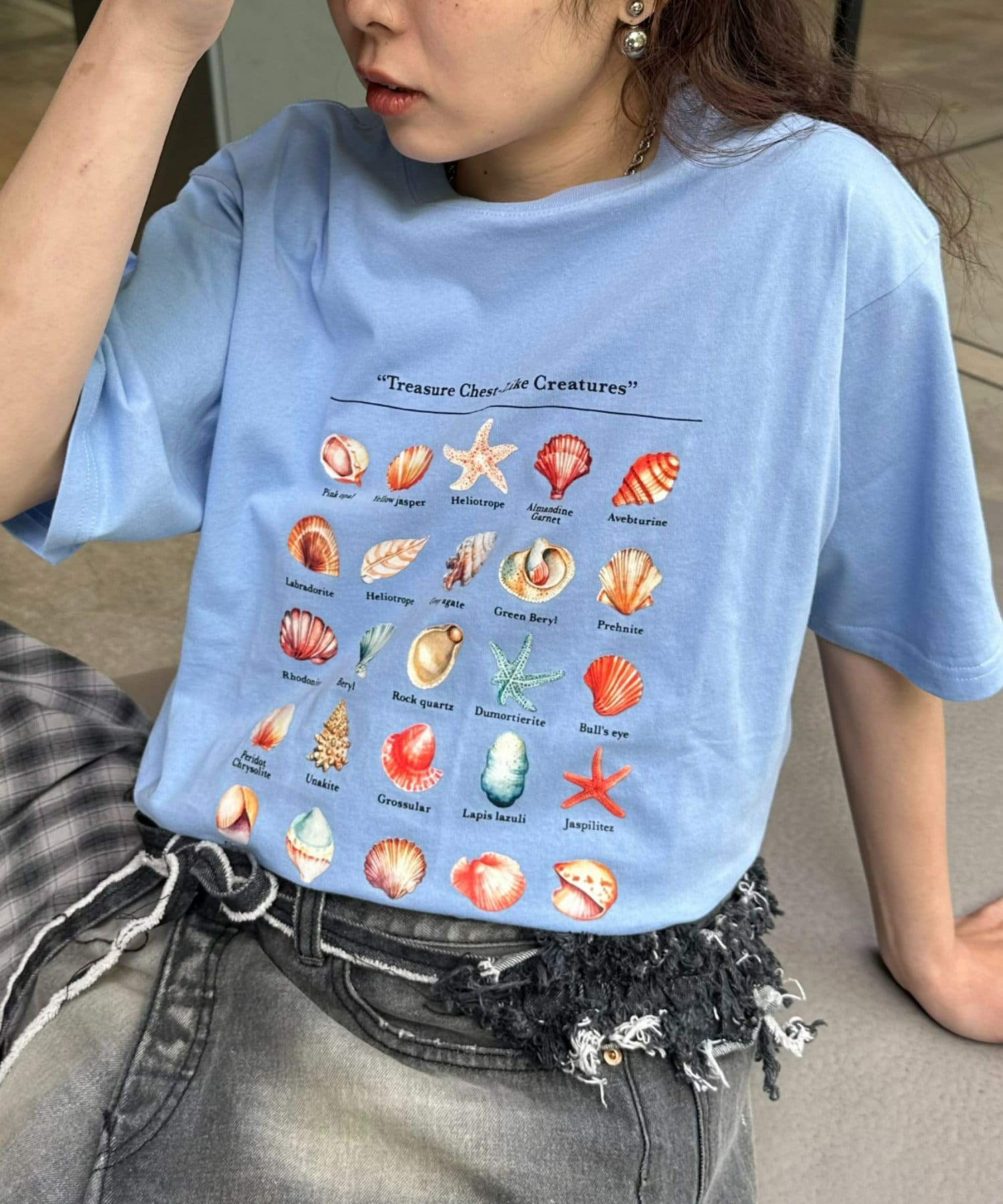 CIAOPANIC TYPY(チャオパニックティピー) レディース 【UNISEX】アソートコレクターTee スカイブルー