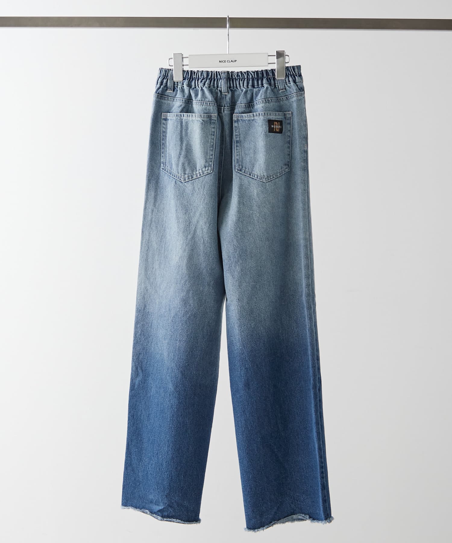 NUNIFE】 グラデーションデニムタックパンツ | Remind me and forever