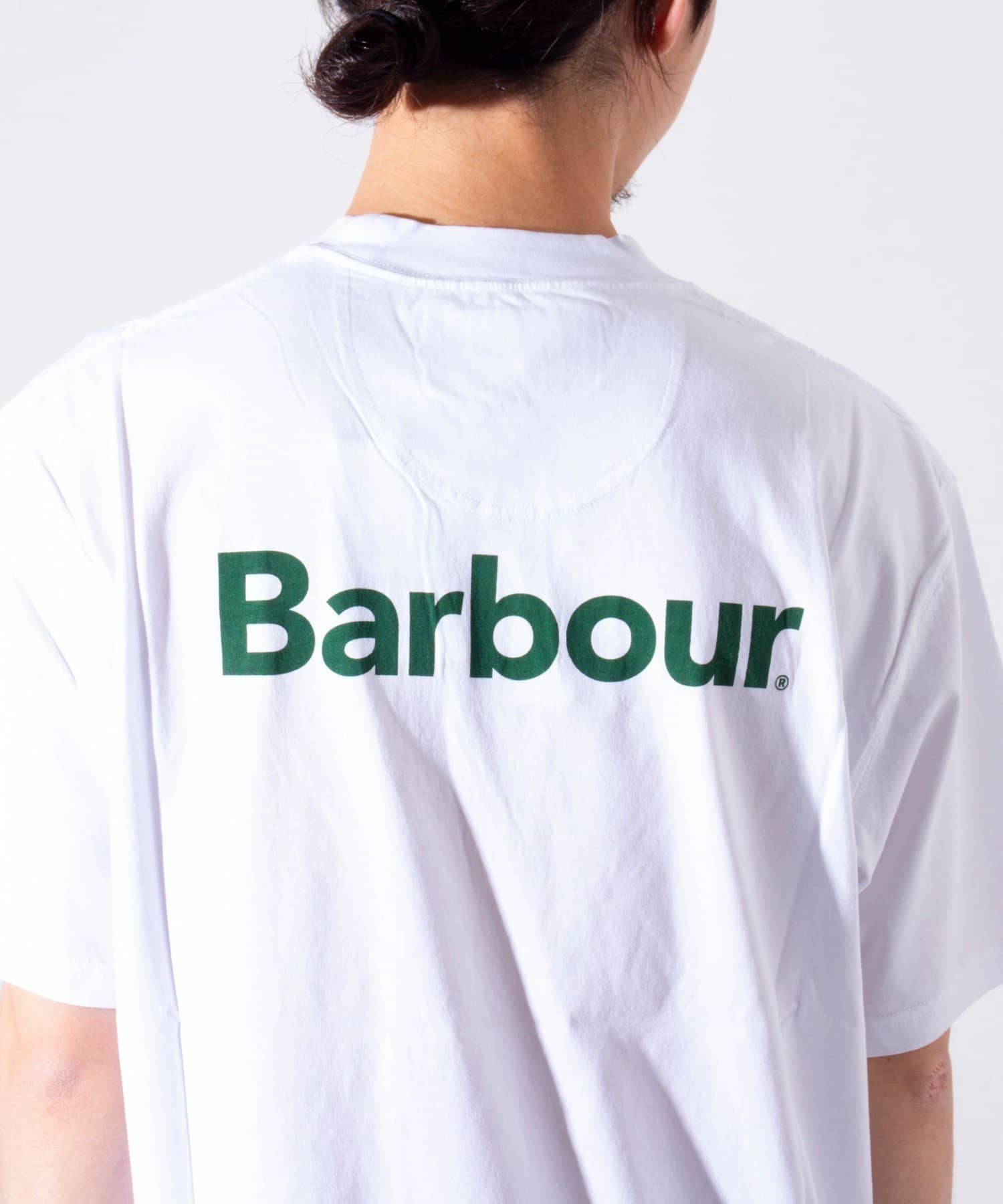 FREDY & GLOSTER(フレディ アンド グロスター) 【Barbour】Strowell ロゴ バックプリント Tシャツ