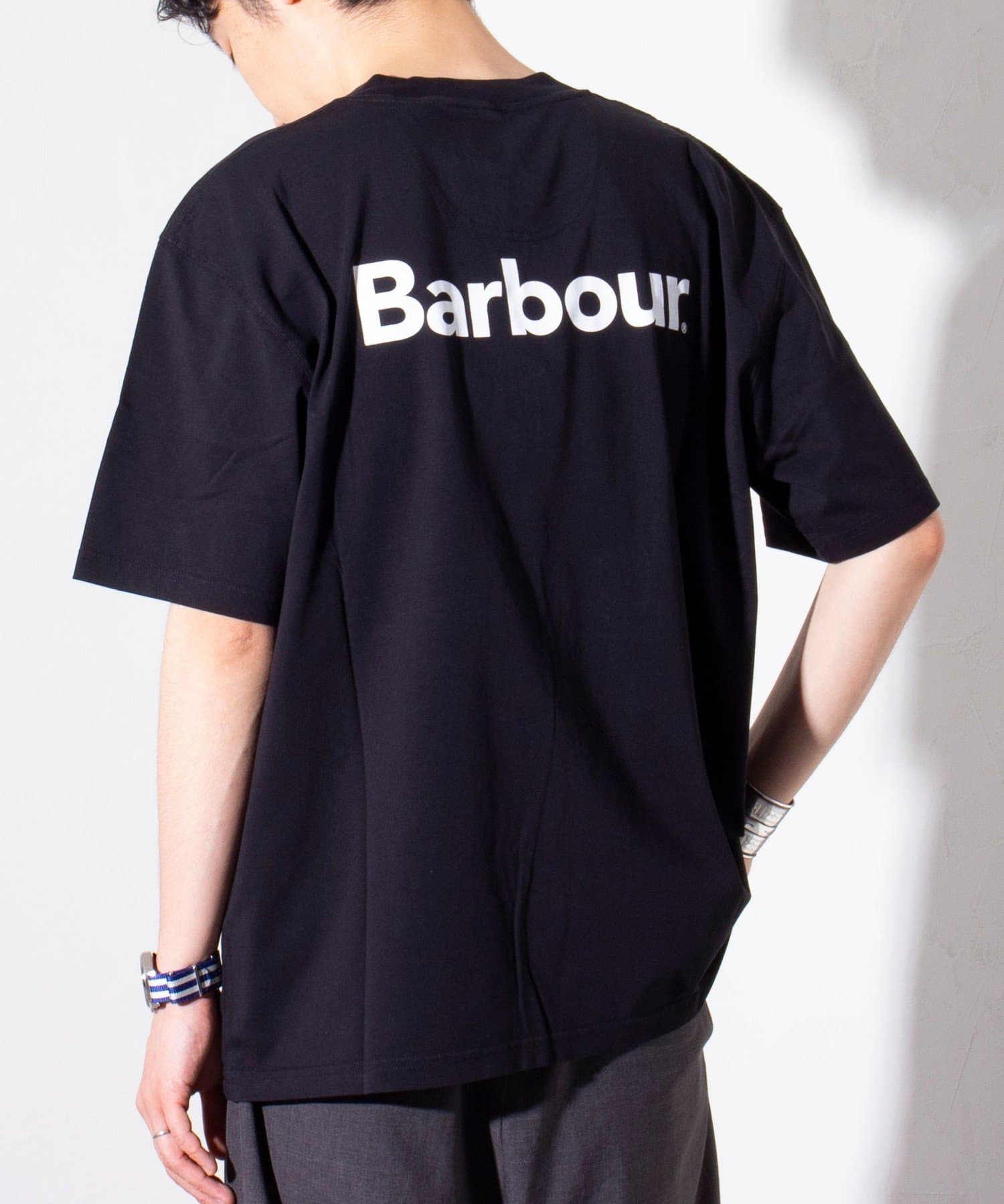 FREDY & GLOSTER(フレディ アンド グロスター) 【Barbour】Strowell ロゴ バックプリント Tシャツ