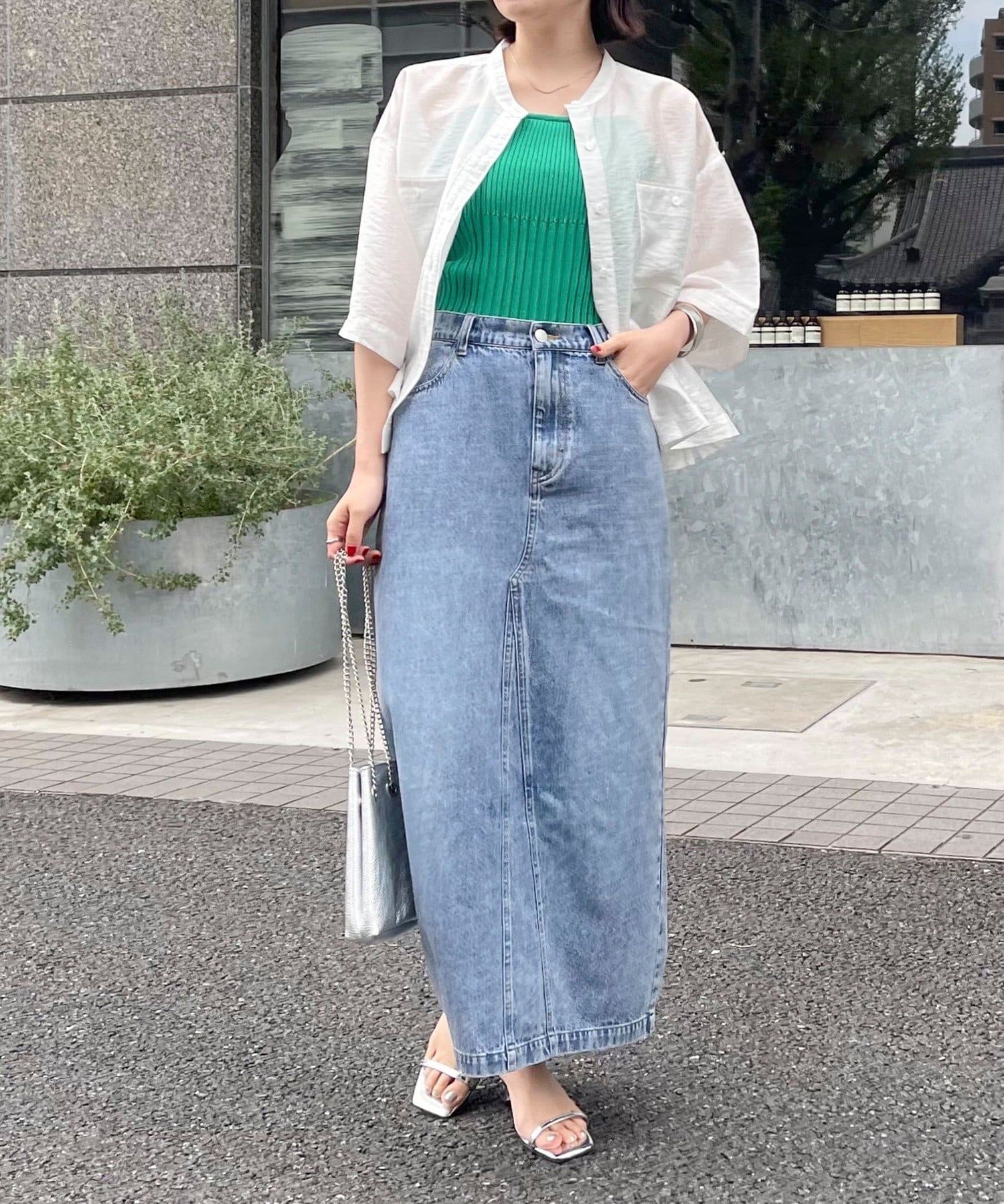 レディース FREDYemue フレディエミュ ジャケット スカート シアー素材