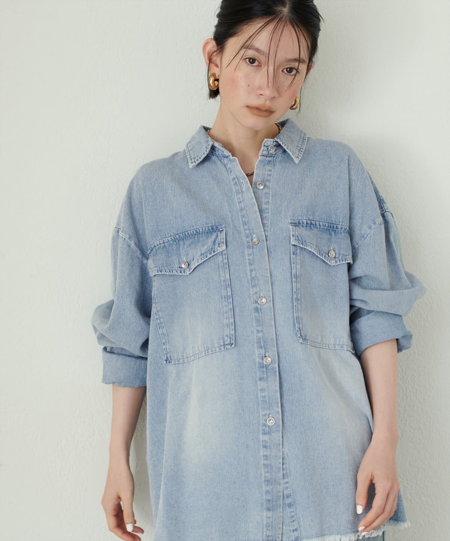 larutaオーバーデニムシャツ larutaオーバーデニムシャツ LARUTA｜デニムオーバーシャツ