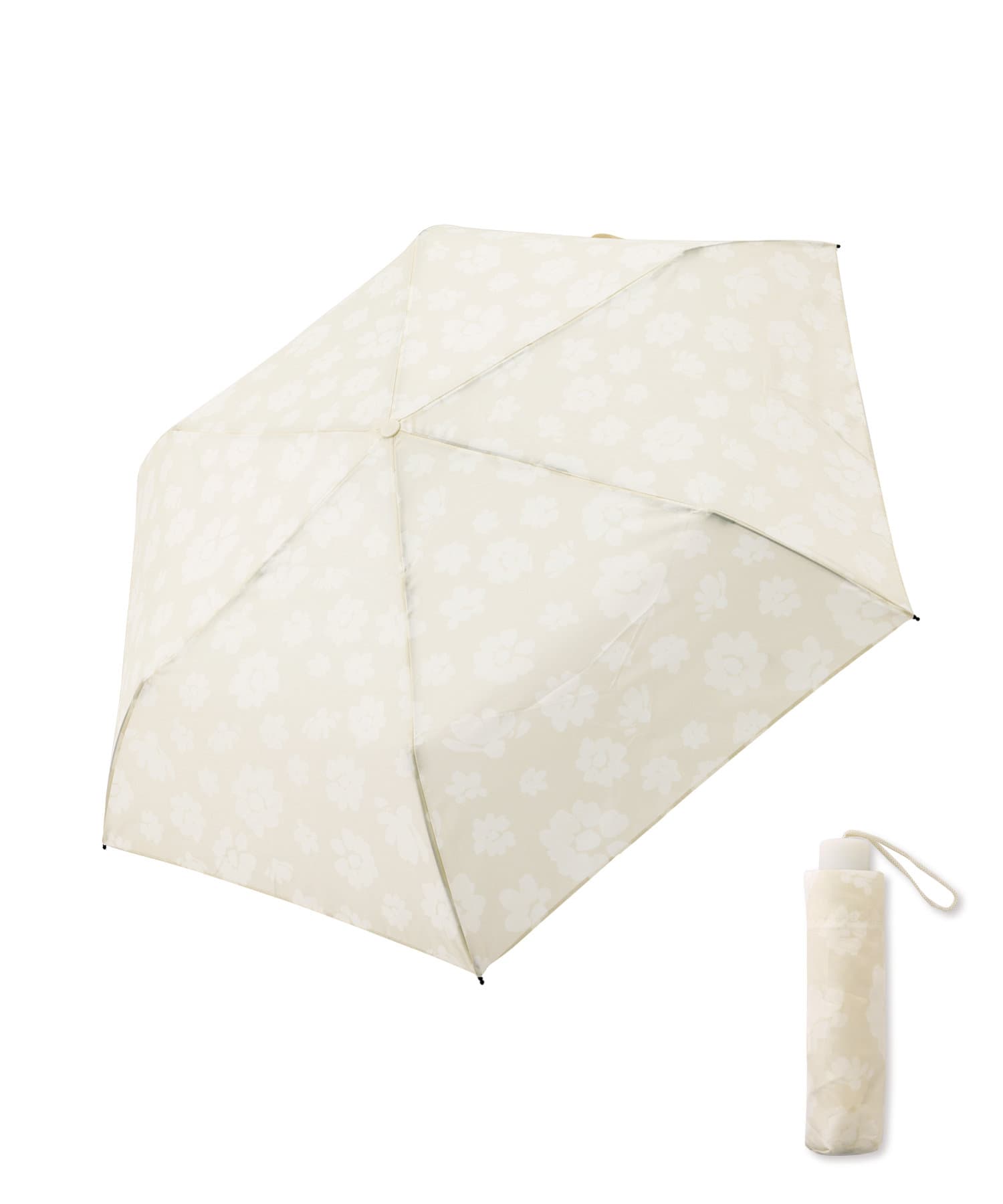 3COINS(スリーコインズ) フラワープリント折りたたみ傘／Rainy Day Style