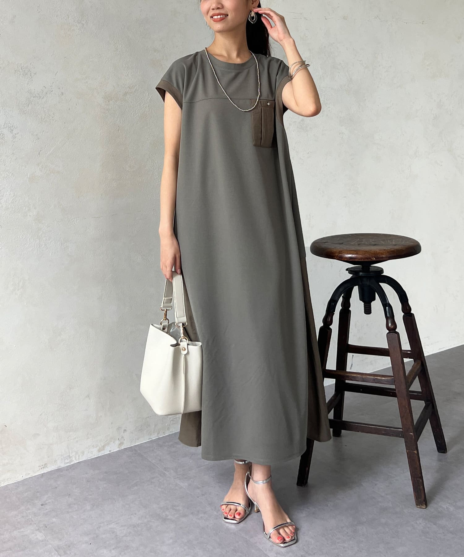 BACK切替カットワンピース | Chez toi(シェトワ)レディース