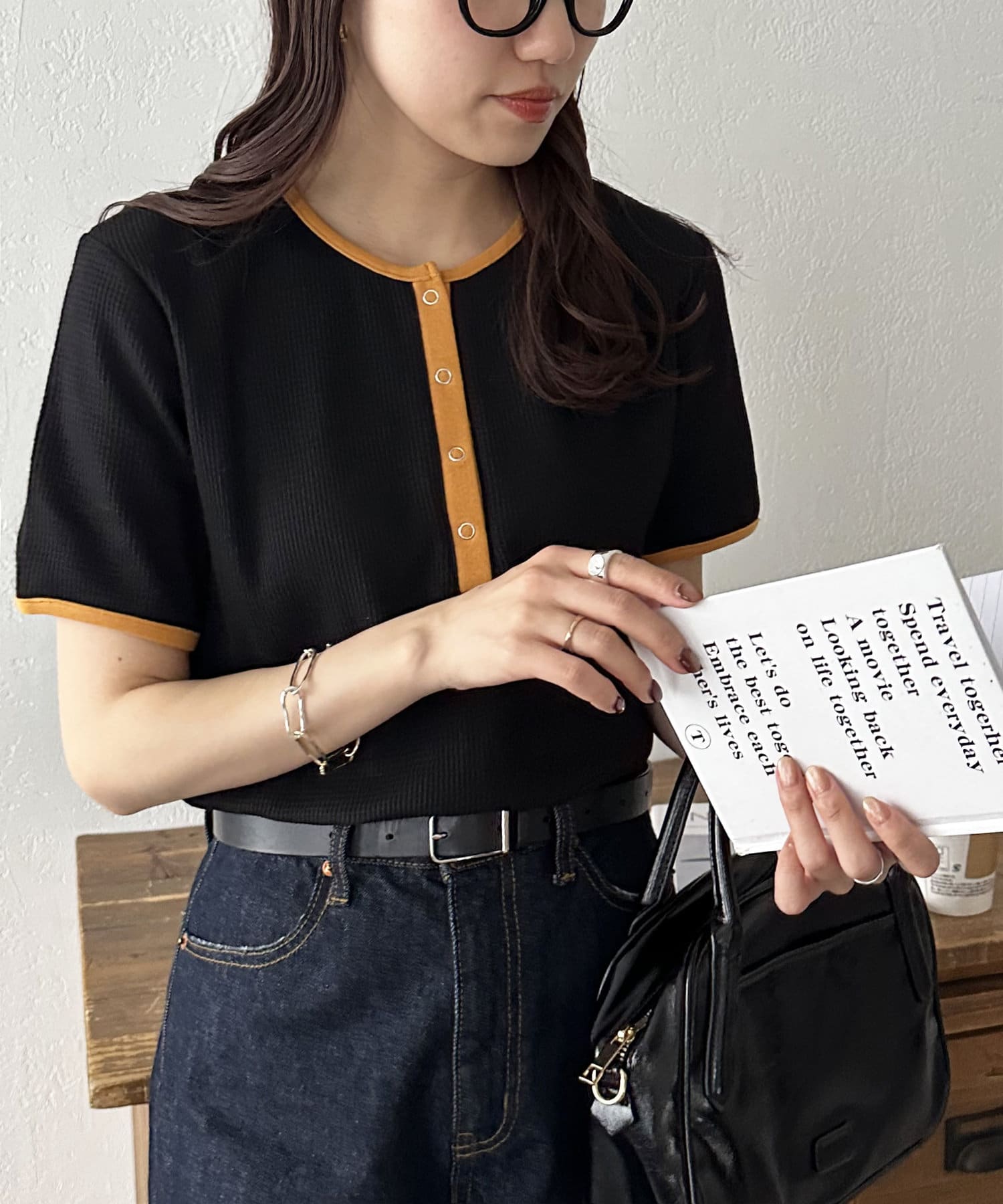 DISCOAT(ディスコート) 【29色展開/多色買い】ワッフルリングドット半袖Tシャツ《WEB限定》