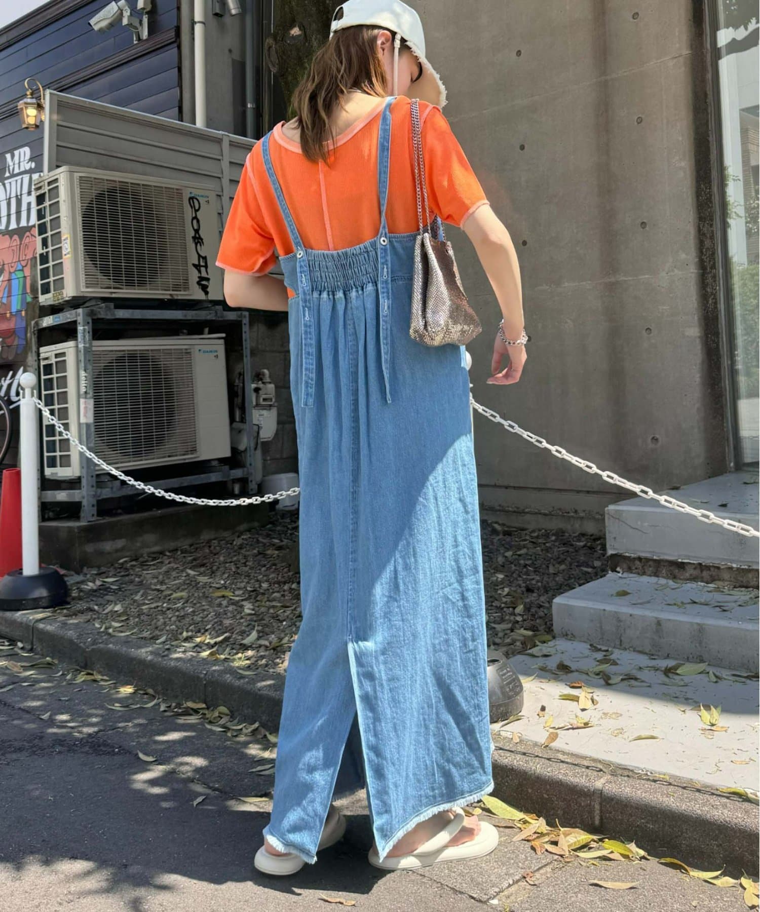 CIAOPANIC TYPY(チャオパニックティピー) 配色ステッチスラブシアー半袖TEE