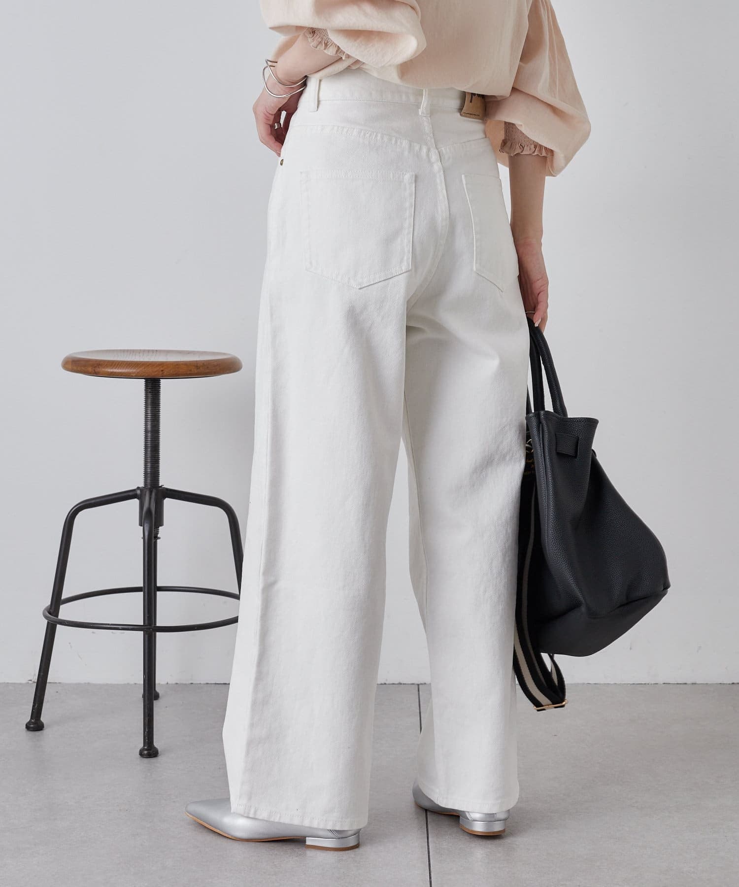 PUAL CE CIN】ワンタックワイドパンツ | NICE CLAUP / OLIVE des OLIVE 
