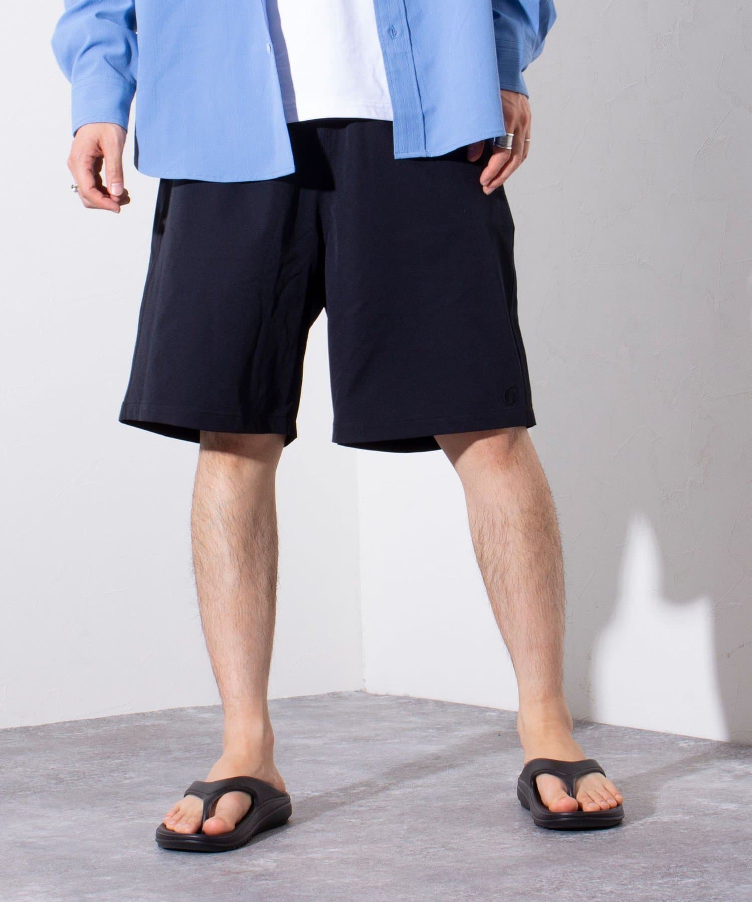 FREDY & GLOSTER(フレディ アンド グロスター) 【GLOSTER】4WAY ストレッチショーツ ワンポイント刺繍