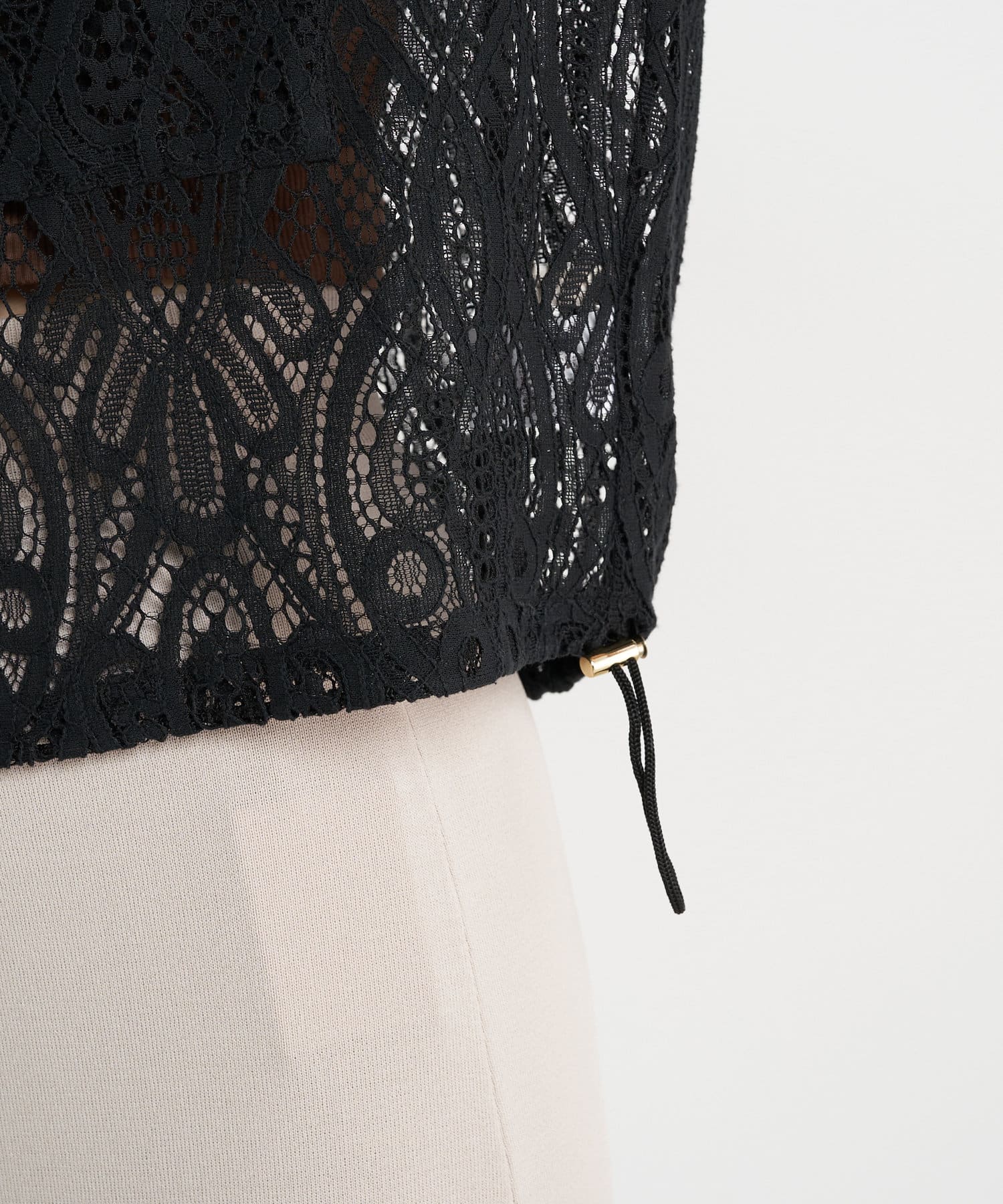 Jena　espace merveilleux(ジェナ　エスパスメルヴェイユ) レースノースリブラウス