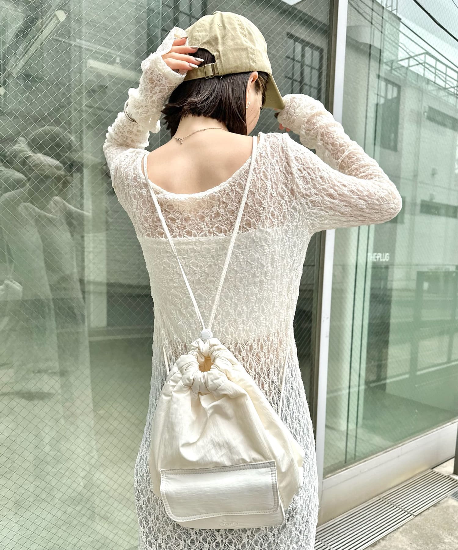 mystic(ミスティック) [mline]レースロングプルオーバー