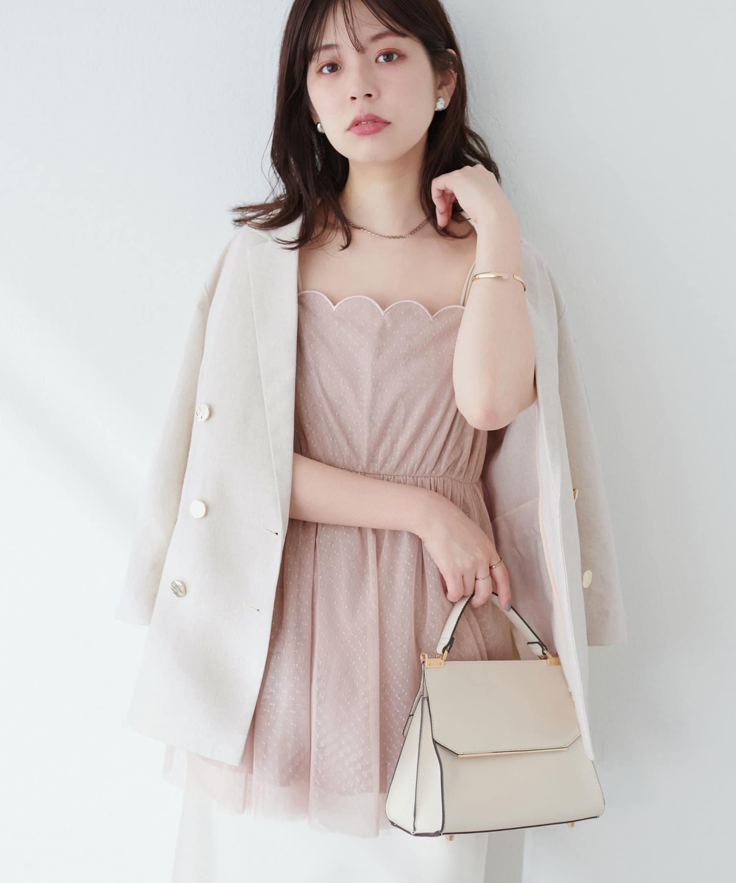 osonoべこべこ金釦綿麻テーラードジャケット | natural couture(ナチュラルクチュール)レディース | PAL  CLOSET(パルクローゼット) - パルグループ公式ファッション通販サイト