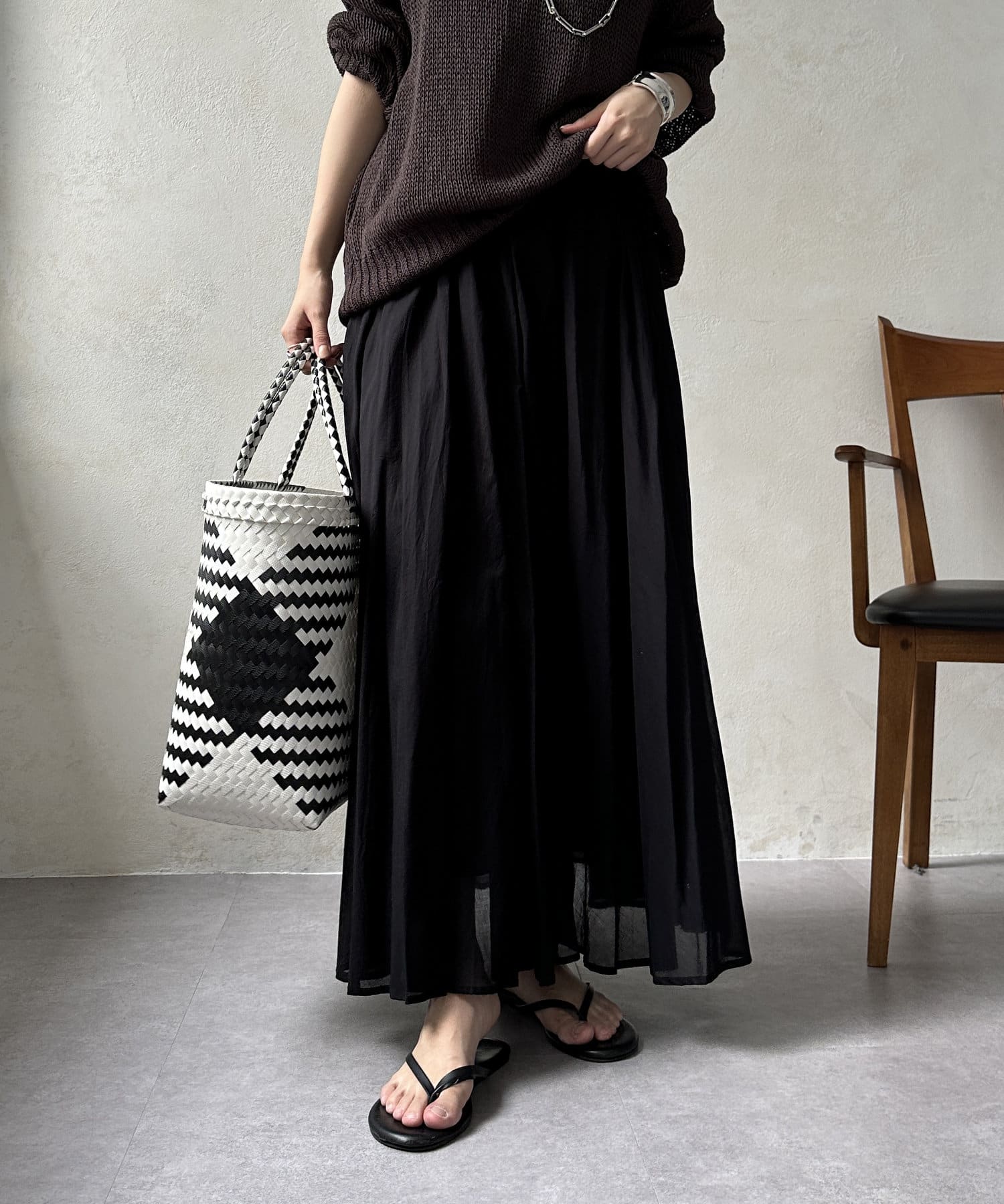 DOUDOU(ドゥドゥ) 【WEB限定】 コットンフレアスカート