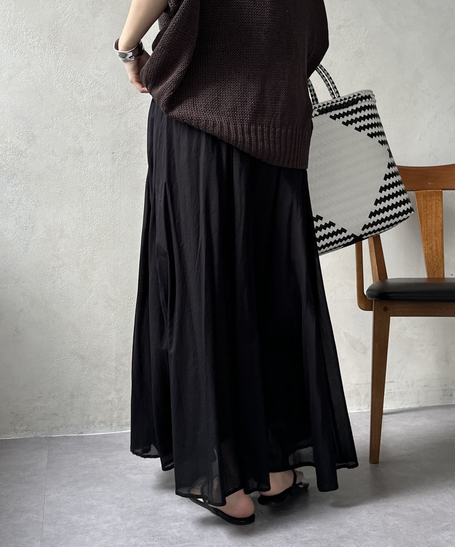 DOUDOU(ドゥドゥ) 【WEB限定】 コットンフレアスカート