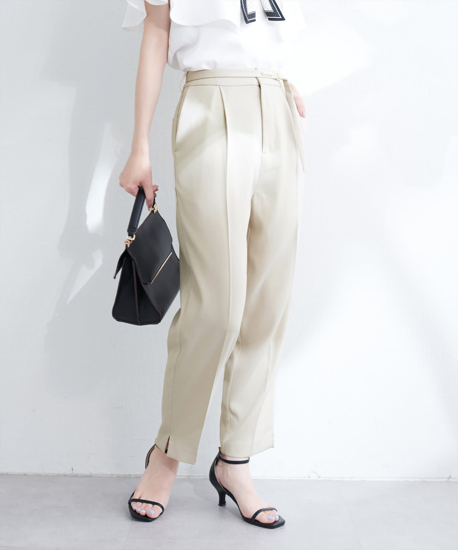 WEB限定】ウォッシャブルきれいめパンツ | natural couture(ナチュラル
