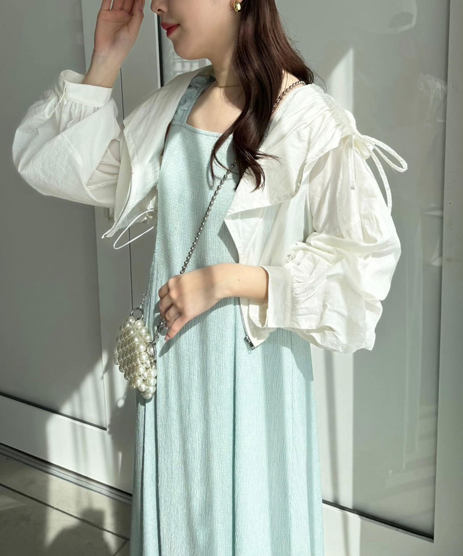 NICE CLAUP / OLIVE des OLIVE OUTLET(ナイスクラップ  / オリーブ デ オリーブ アウトレット) 【one after another】マルチウェイ/しぼしぼワンピセット