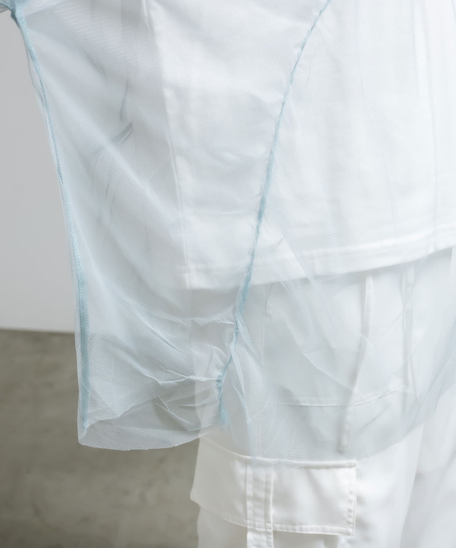 OLIVE des OLIVE(オリーブ デ オリーブ) 【PALCLOSET/ZOZOTOWN限定】チュール重ね切り替えデザインTシャツ