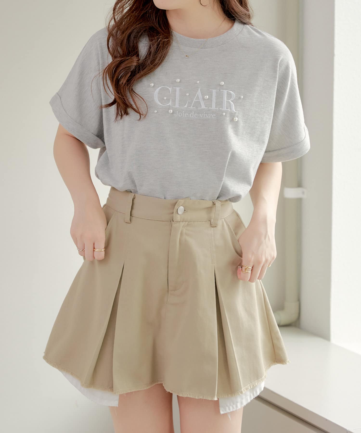 Remind me and forever(リマインドミーアンドフォーエバー) パールロゴフレンチT