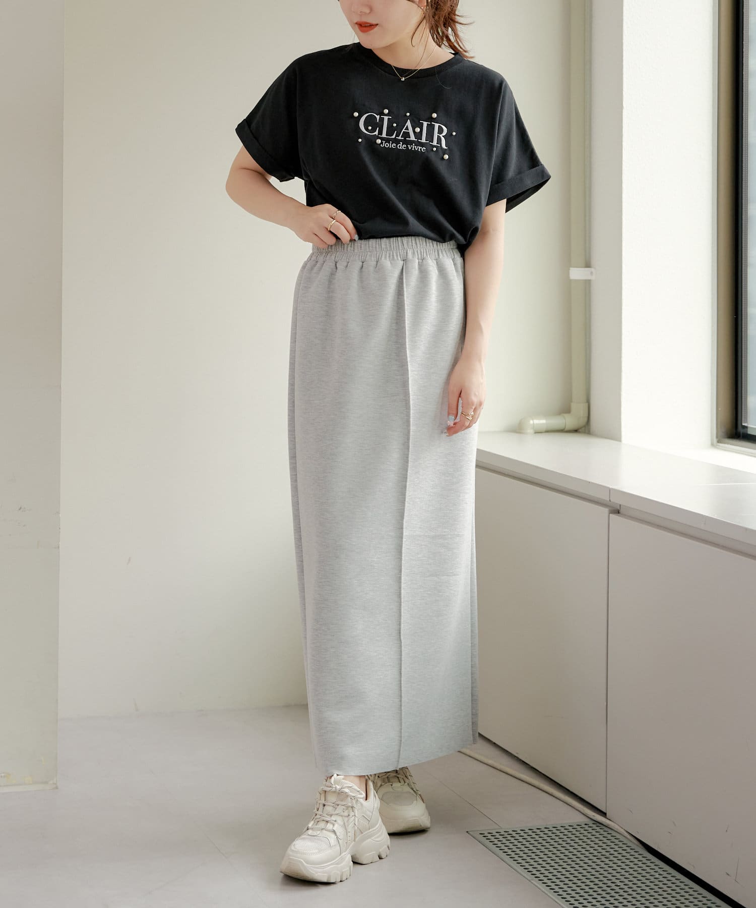 Remind me and forever(リマインドミーアンドフォーエバー) パールロゴフレンチT