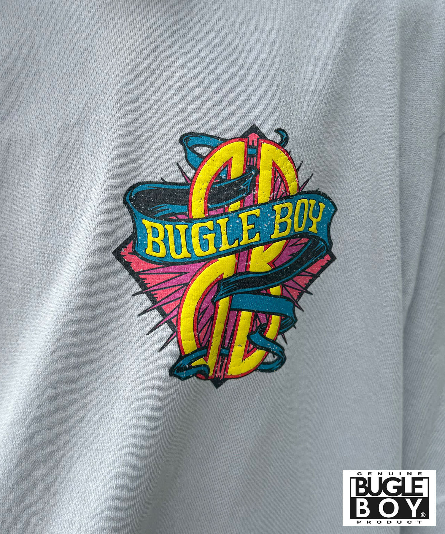 CIAOPANIC(チャオパニック) 【BUGLE BOY/ビューグル ボーイ】古着ライク加工半袖プリントTシャツ