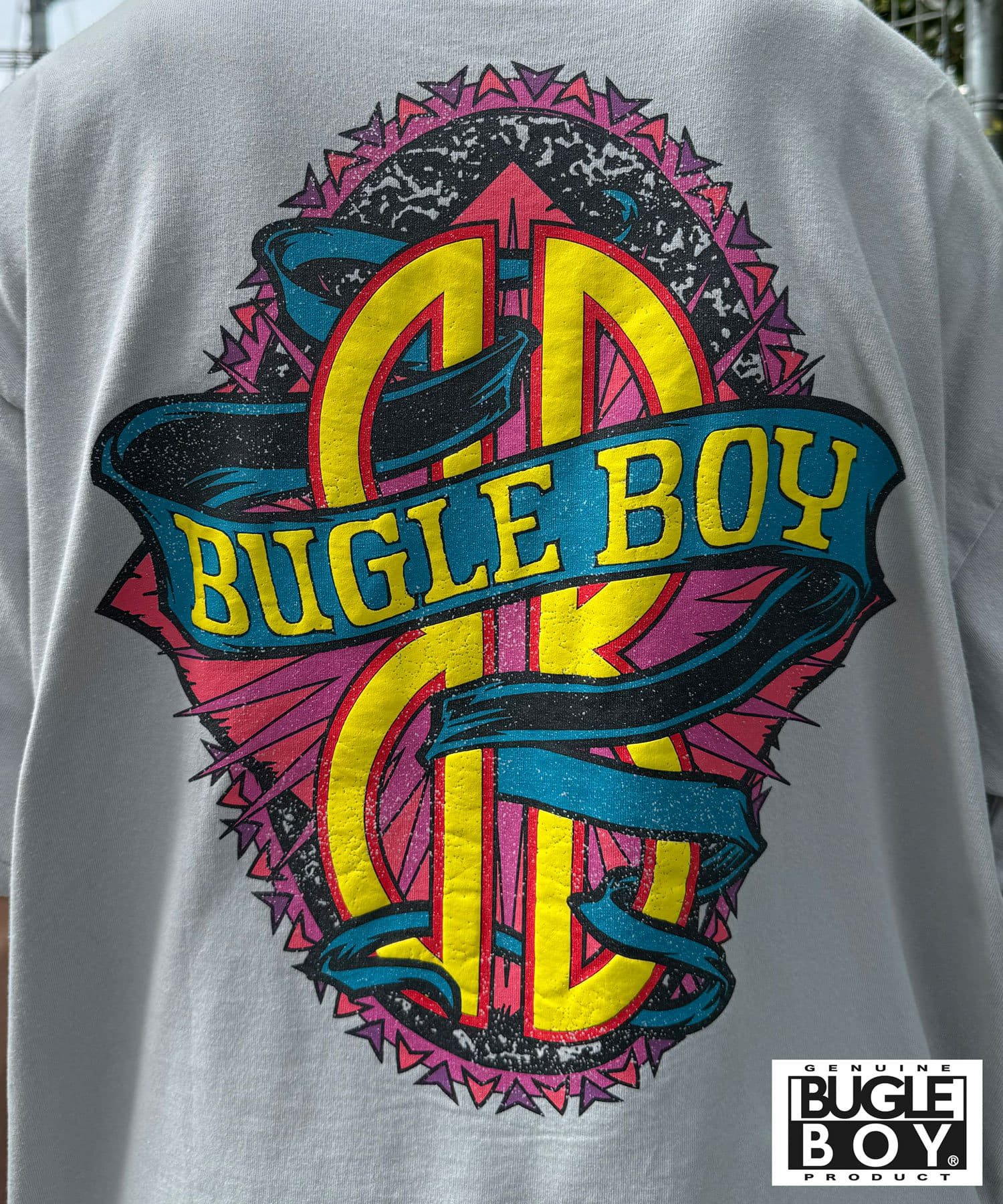 CIAOPANIC(チャオパニック) 【BUGLE BOY/ビューグル ボーイ】古着ライク加工半袖プリントTシャツ