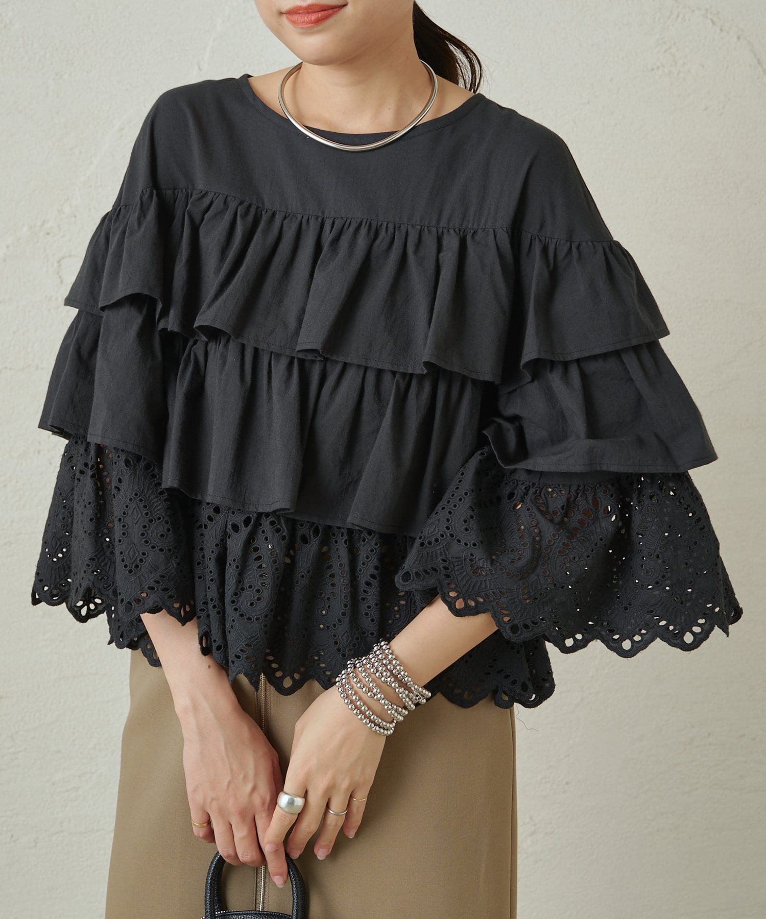 Loungedress】ティアードブラウス | OUTLET(アウトレット)レディース 