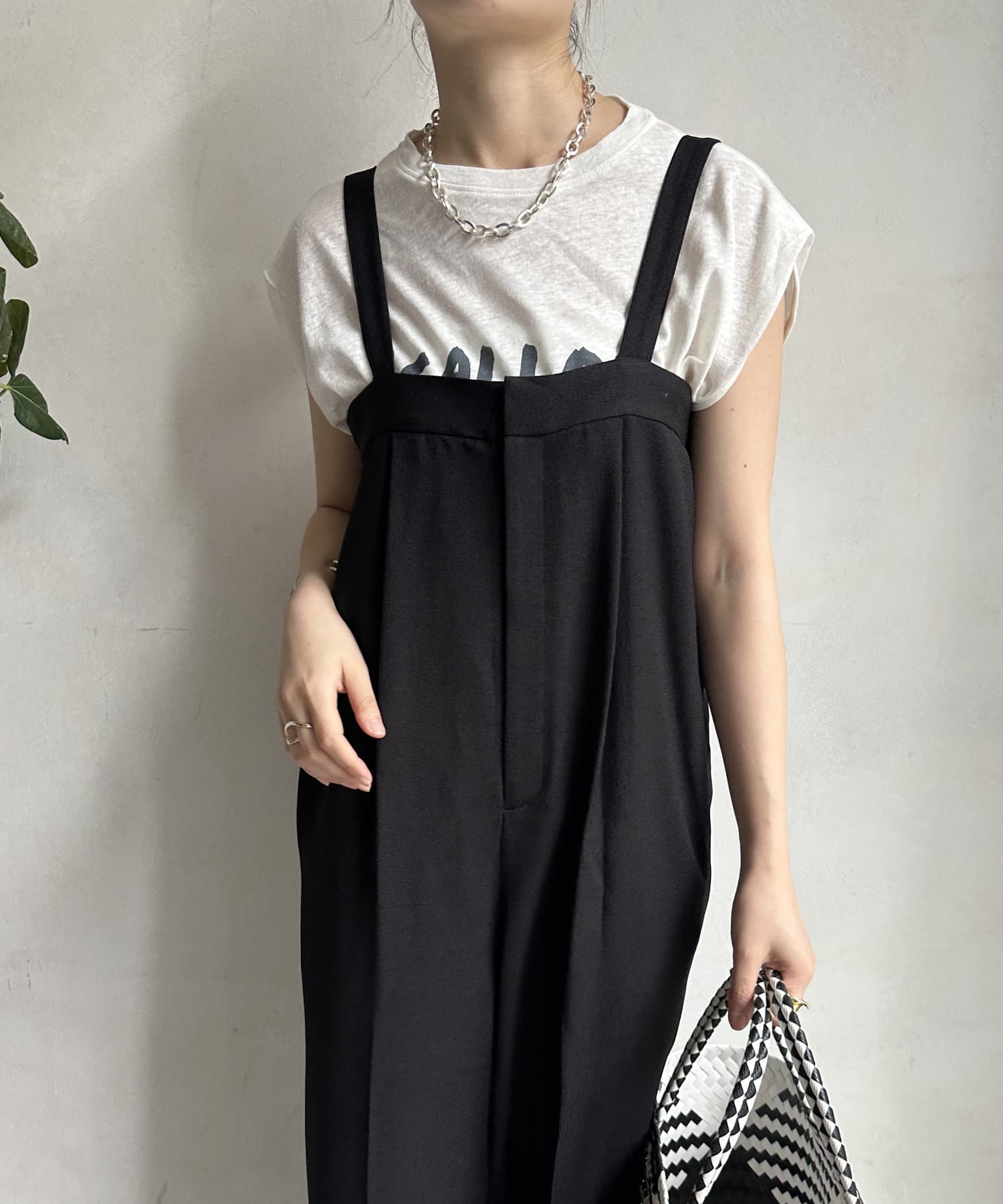 DOUDOU(ドゥドゥ) リネンライクサロペット