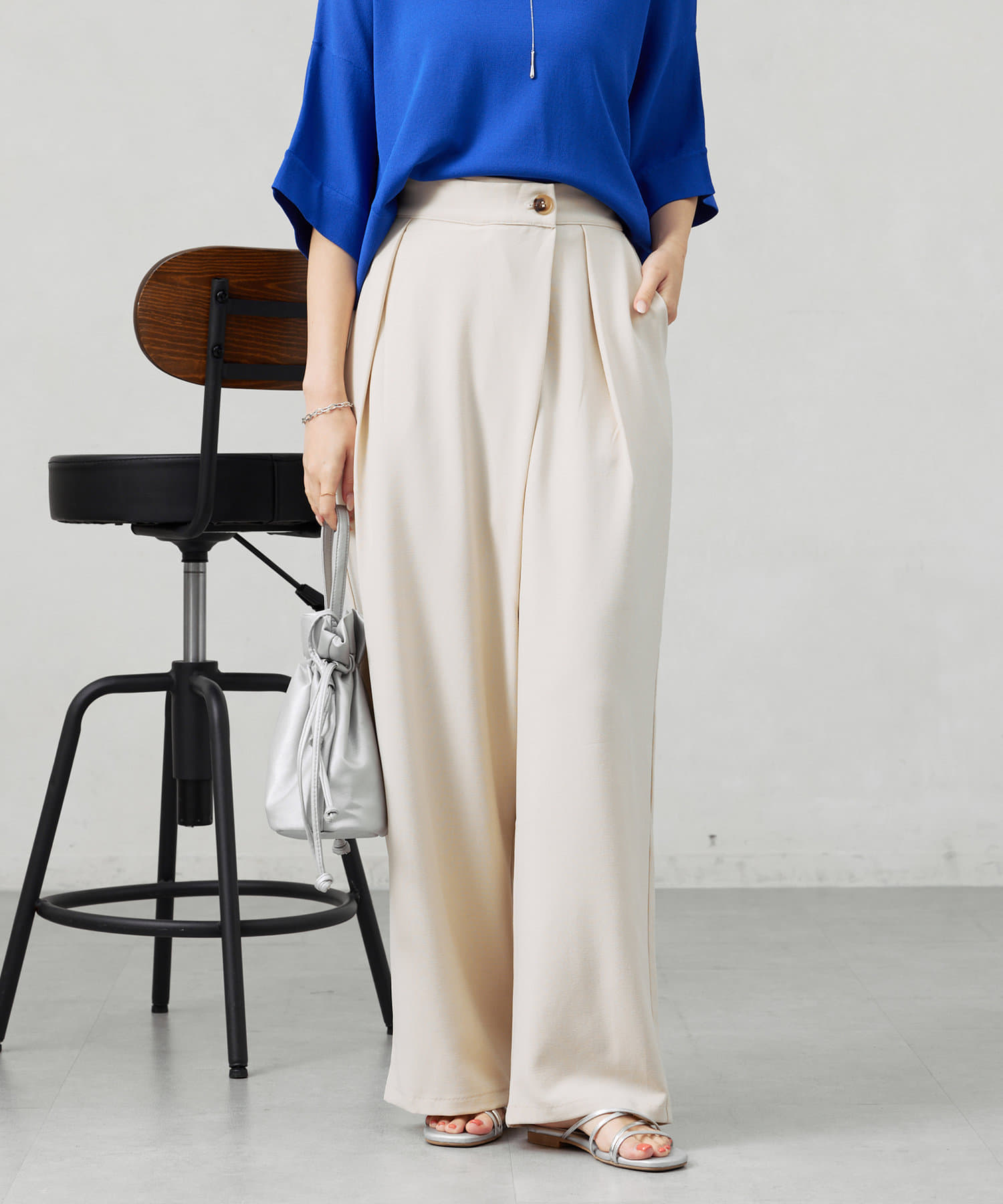 &pal アンドパル トップス•パンツ セット【新品】 ラップワイドパンツ | Chez toi(シェトワ)レディース | PAL