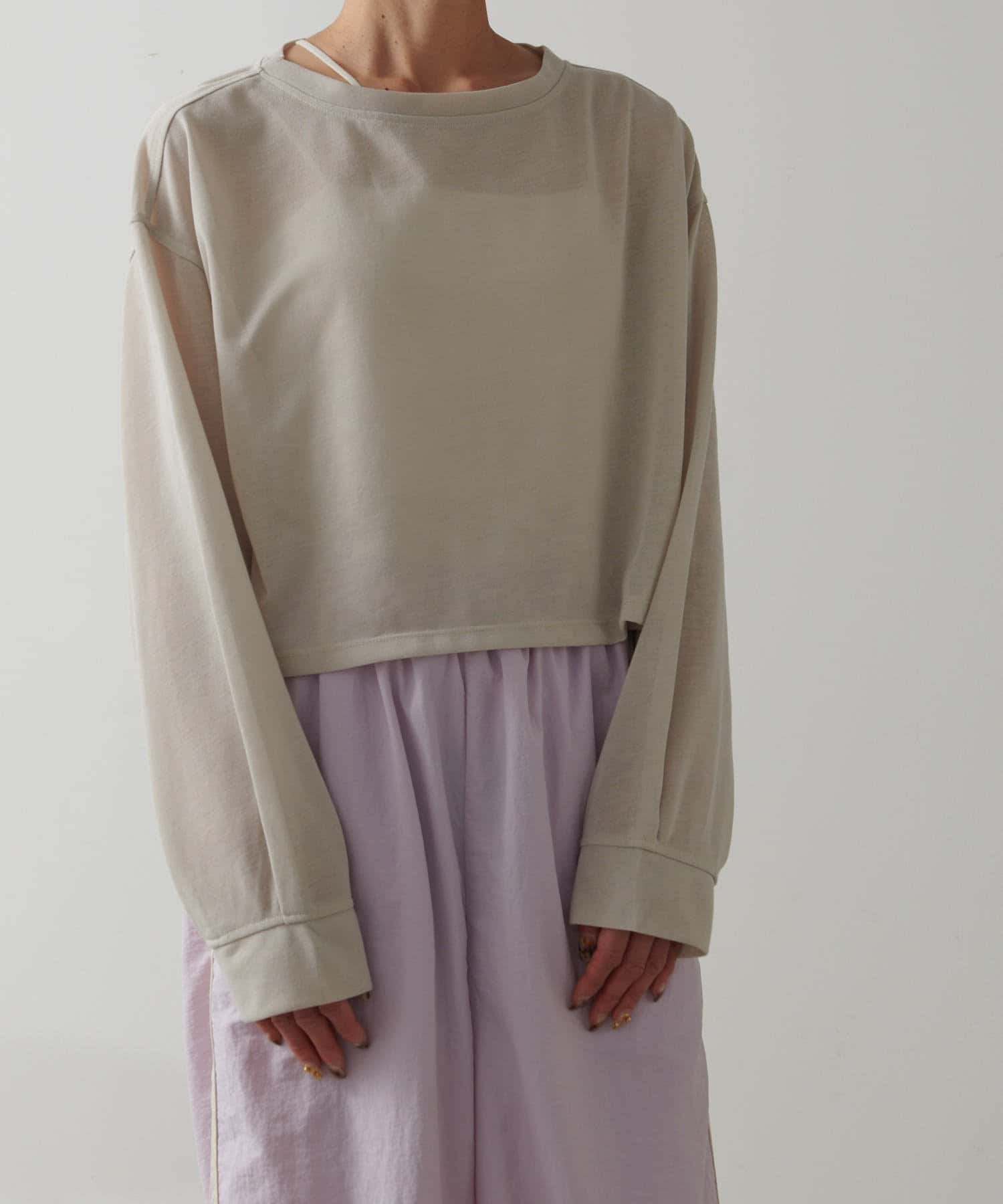 OUTLET(アウトレット) 【earthy_】シアークロップドロンT