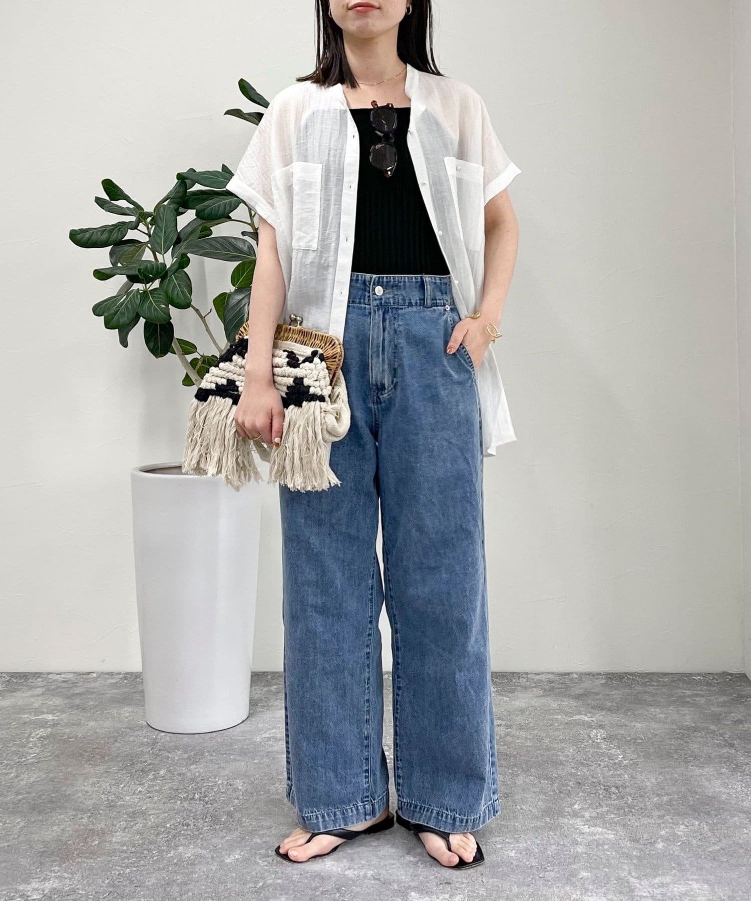 シアーパール釦フレンチシャツ | FREDY & GLOSTER(フレディ