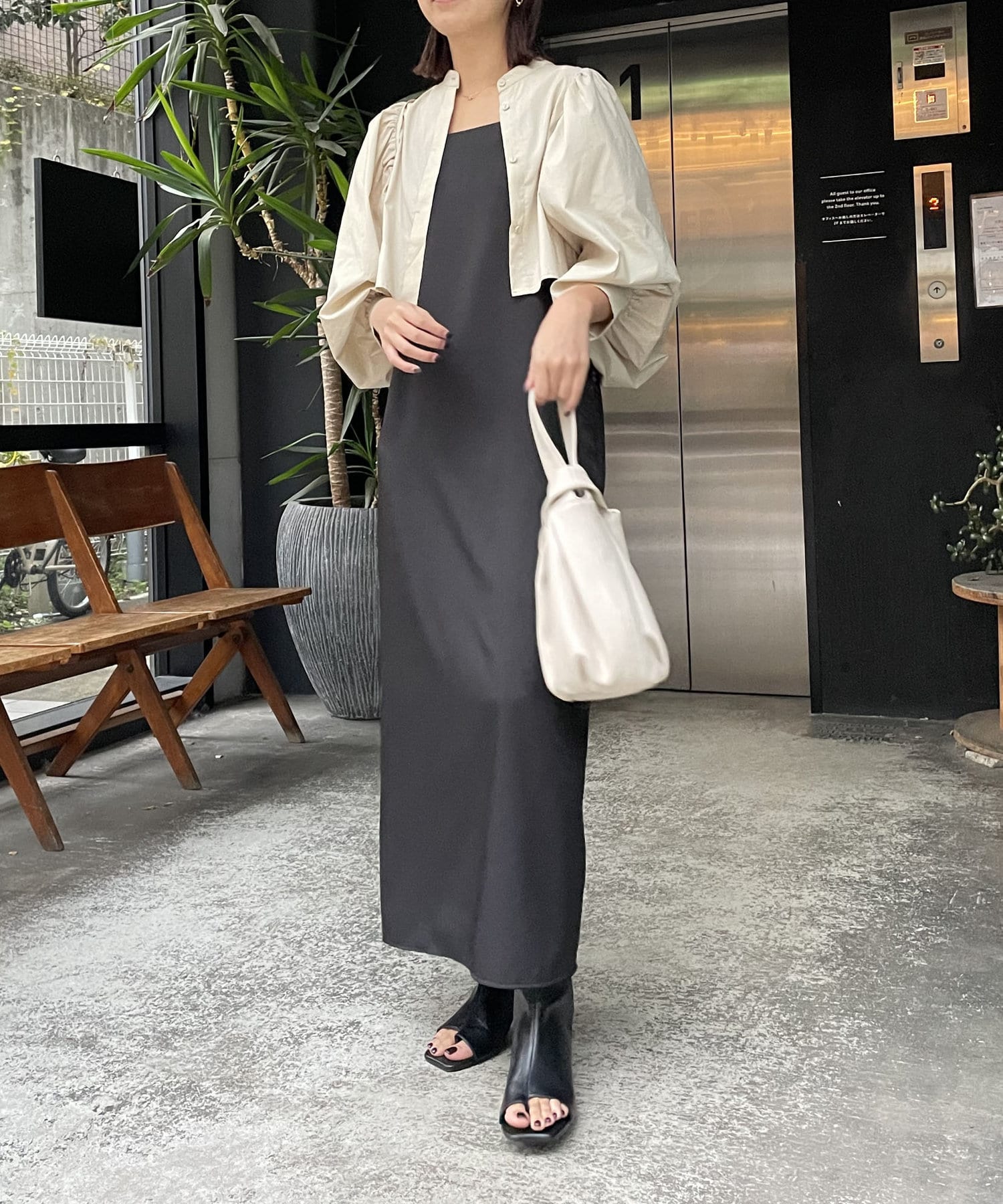 CAPRICIEUX LE'MAGE】クロップパフシャツ | OUTLET(アウトレット