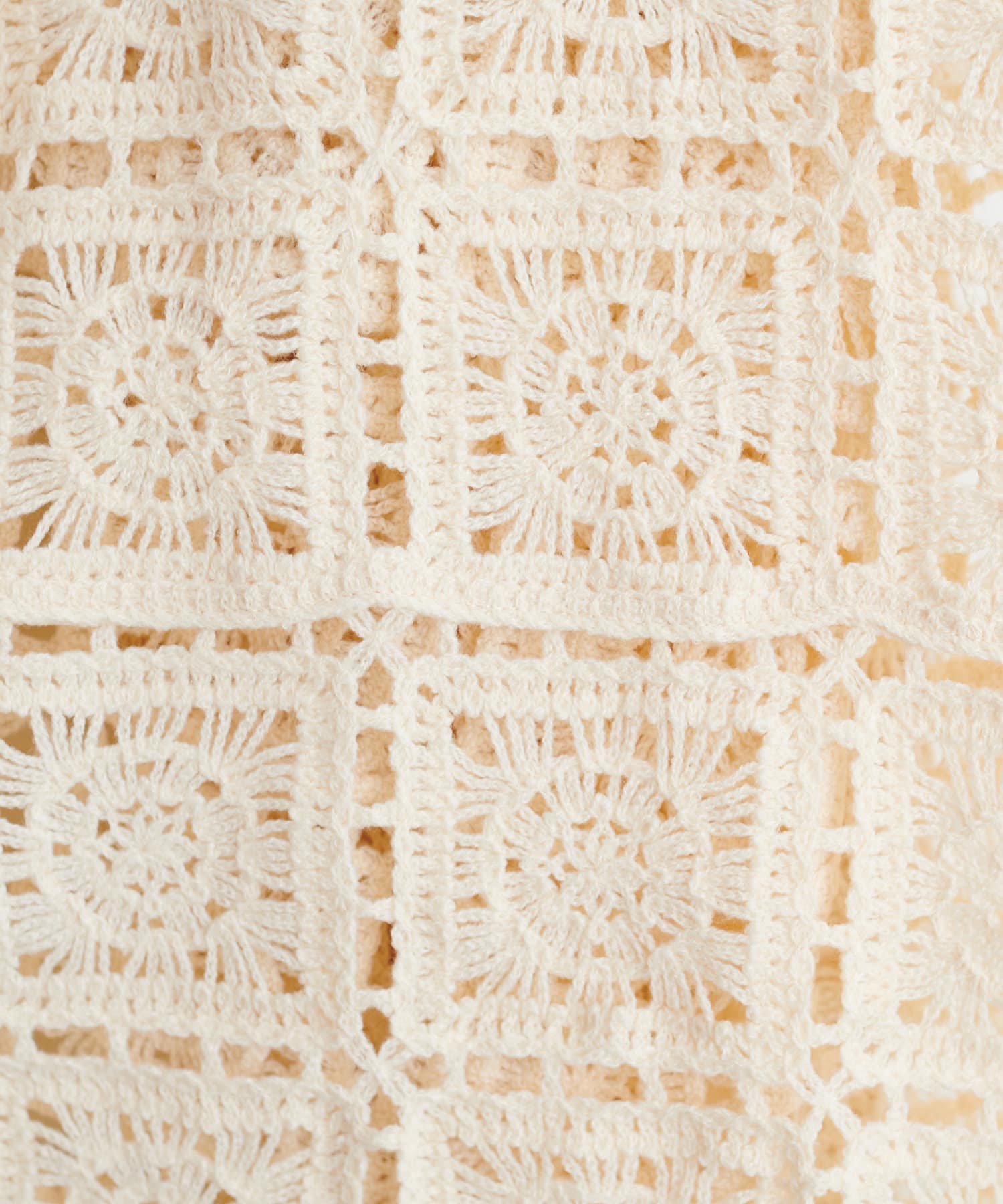 natural couture(ナチュラルクチュール) かぎ針編みキャミワンピース
