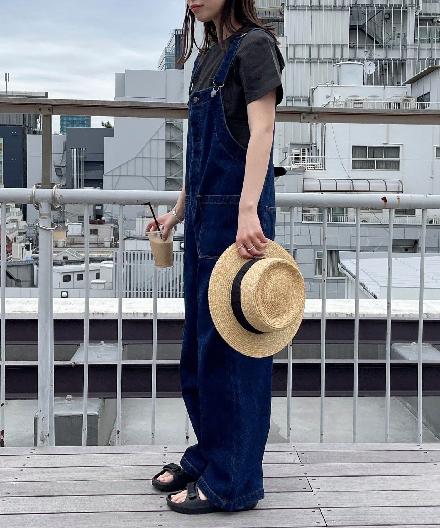 【はるはる】【GEVACO 】12.5ozデニムサロペット ブラック GEVACO/ゲバコ】12.5OZデニムサロペット | FREDY & GLOSTER