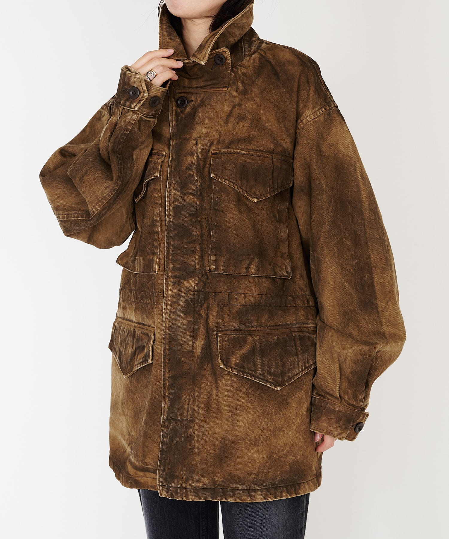 hinase レザーライクブルゾン | ai no de(アイノデ)レディース