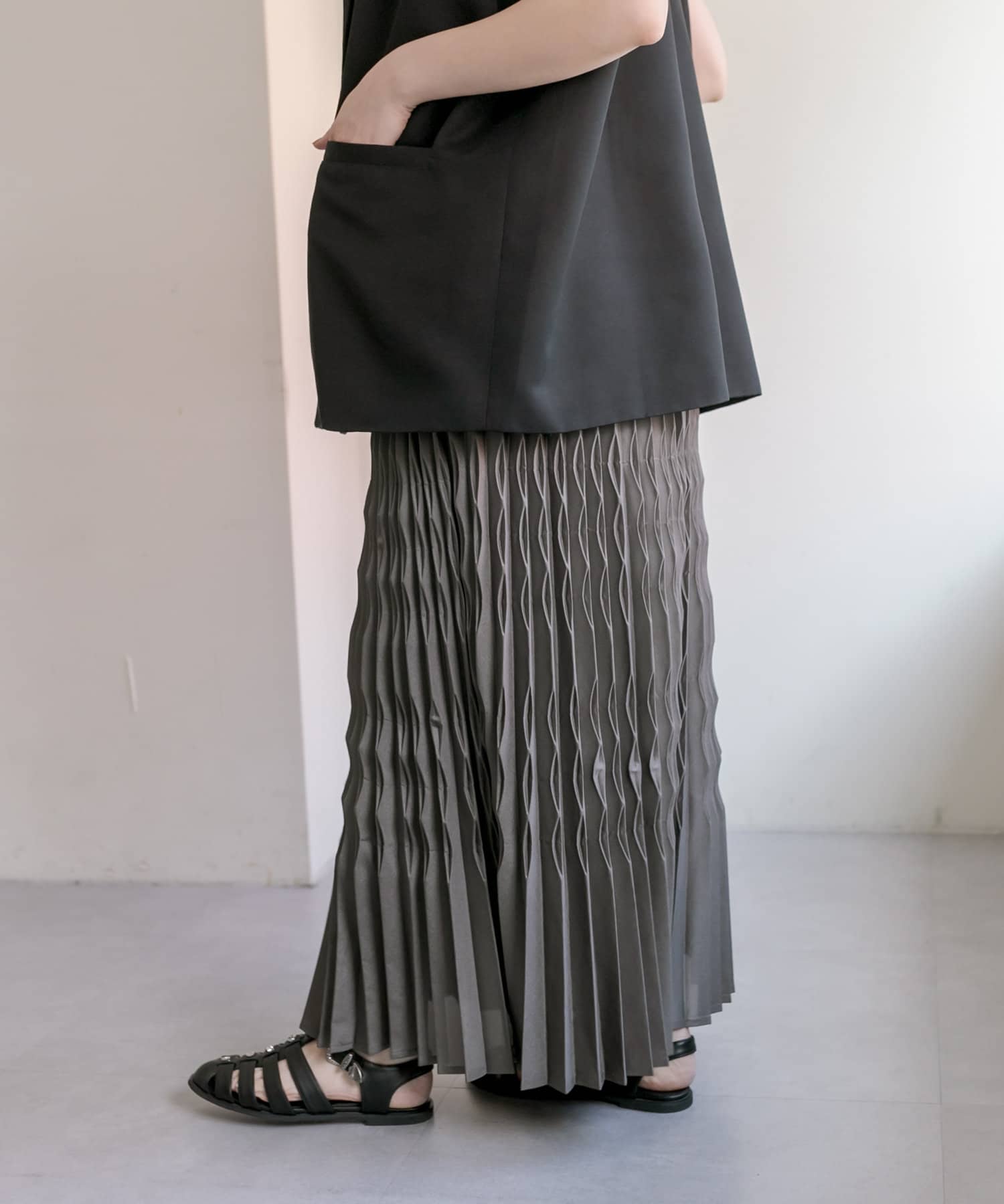 ダイヤプリーツスカート【SUM1 STYLE(スミスタイル)】 | ear  