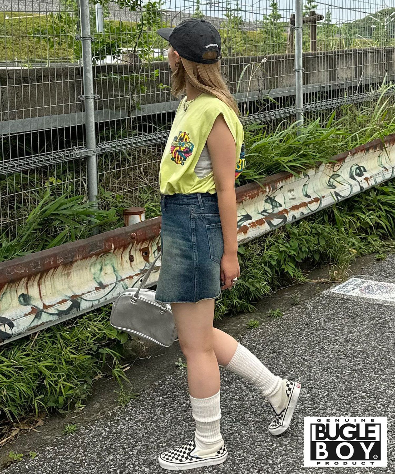 CIAOPANIC(チャオパニック) 【BUGLE BOY/ビューグルボーイ】古着ライクノースリーブロゴTシャツ
