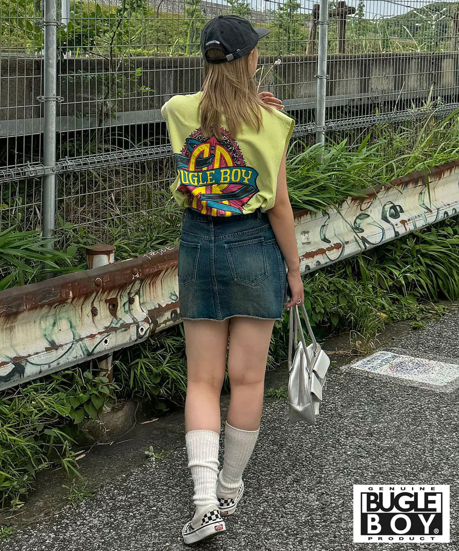 CIAOPANIC(チャオパニック) 【BUGLE BOY/ビューグルボーイ】古着ライクノースリーブロゴTシャツ