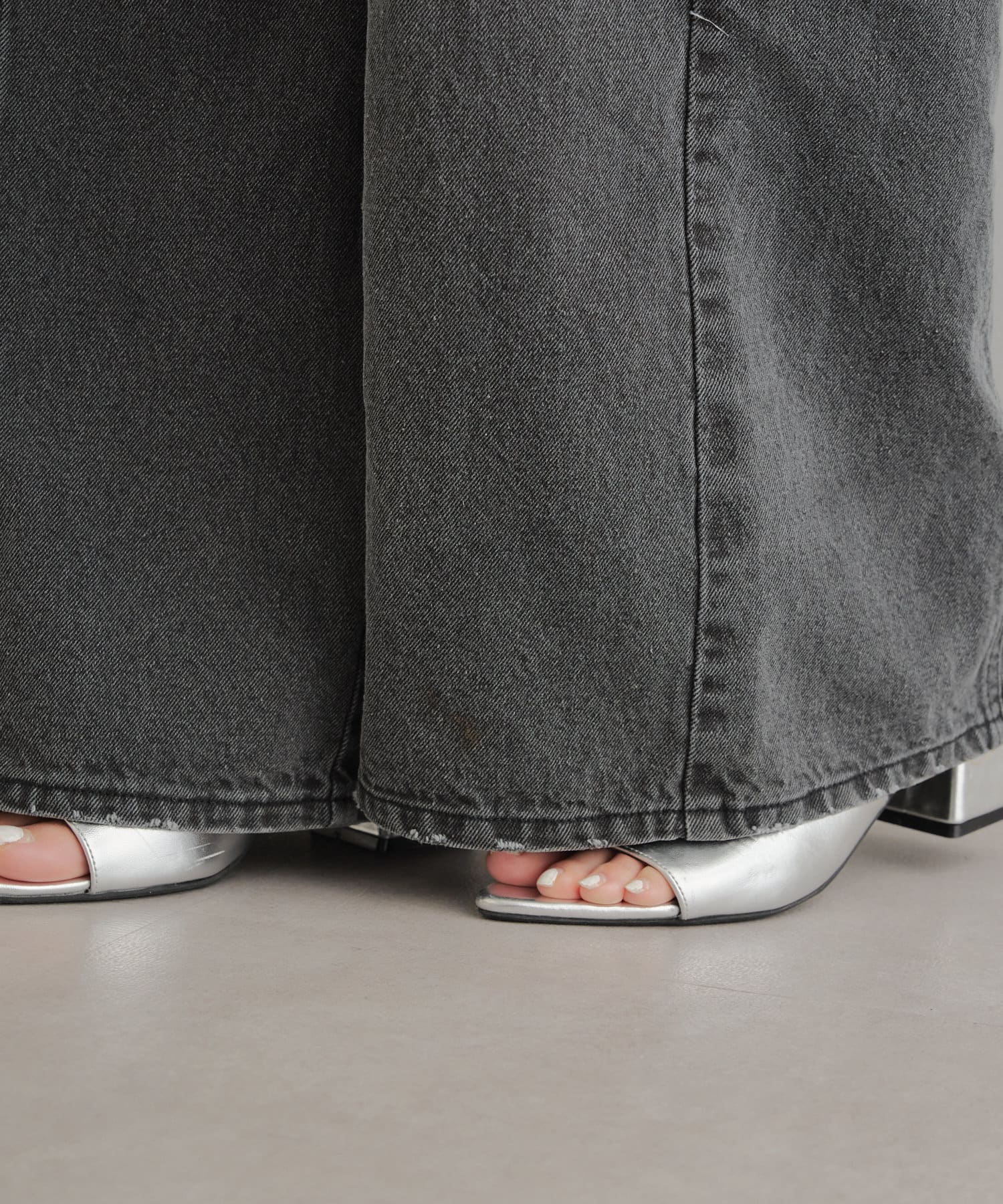 OUTLET(アウトレット) 【Chico】デニムベアワイドコンビネゾン