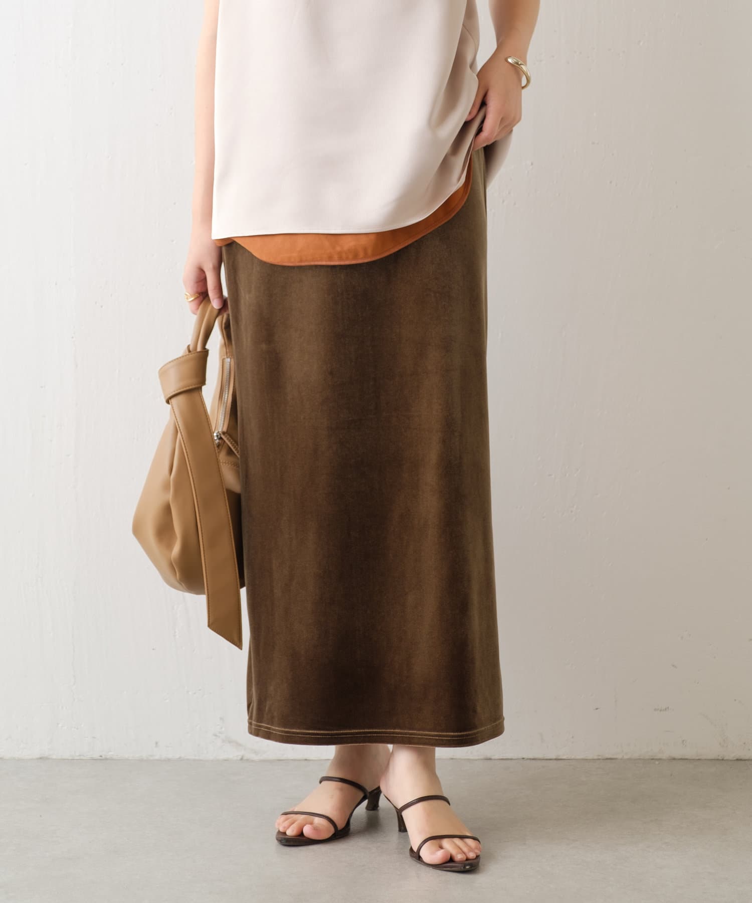 アパルトモン購入 OZMA オズマ 19AW キュプラフレアロングスカート L'Appartement オズマ スカート