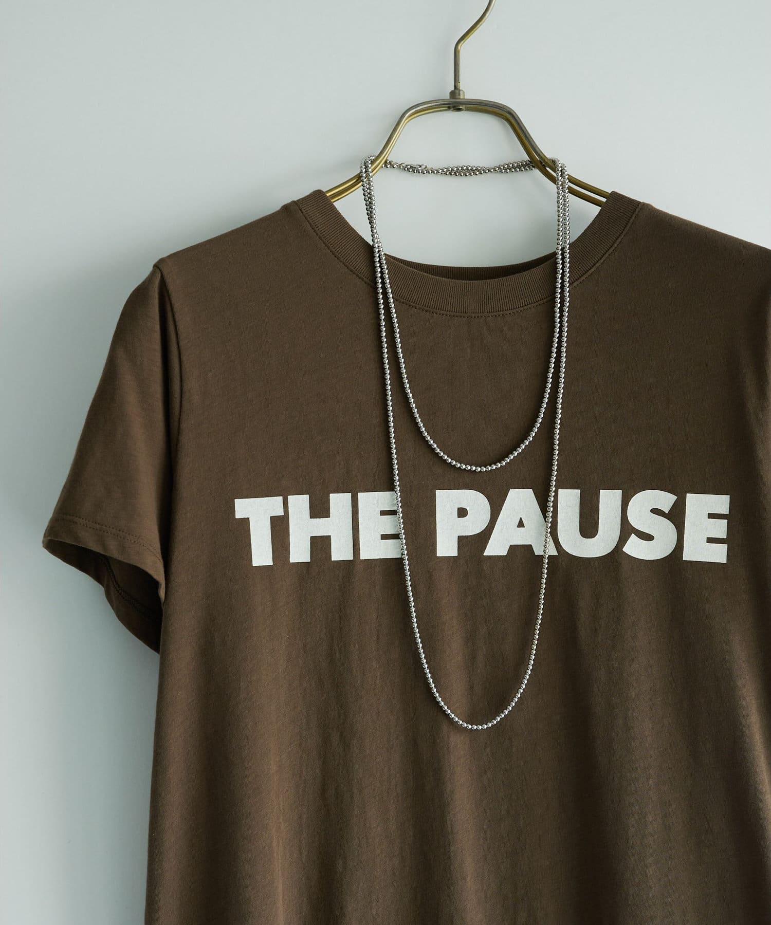 【新品・未使用】THE PAUSE メタルボールロングネックレス Whim Gazette(ウィム ガゼット)の【THE PAUSE】メタルボール